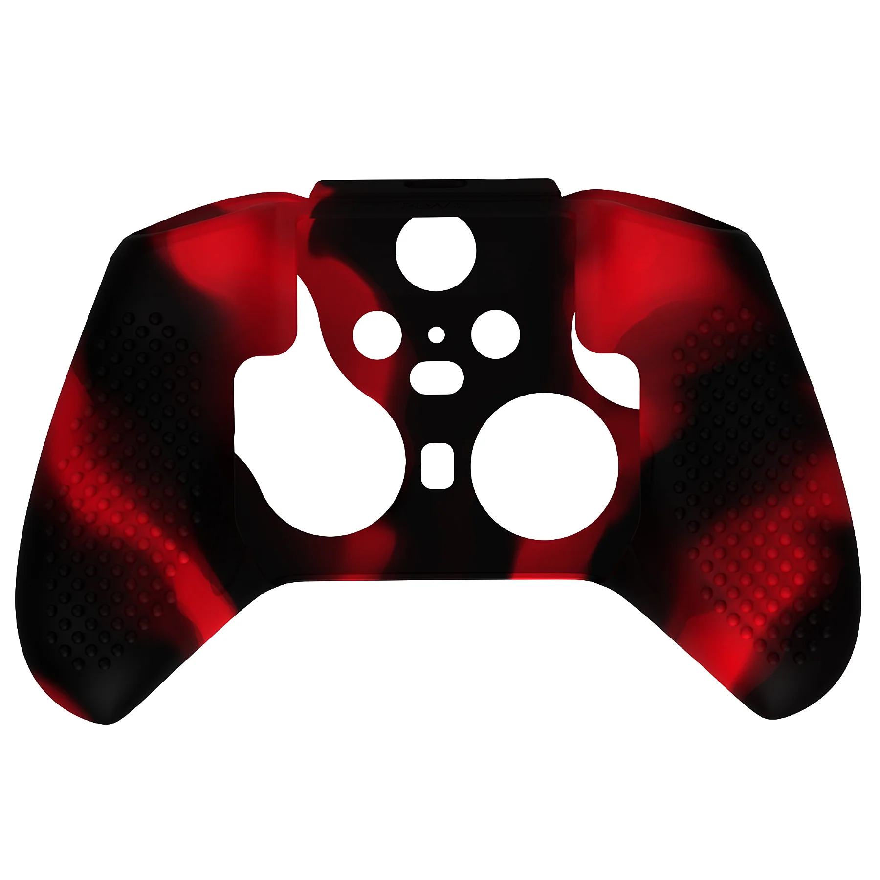 eXtremeRate PlayVital Protective Anti-Slip Silicone Case with Thumb Grips Caps for Xbox One Elite Series 2 & Elite 2 Core Controller - Black & Red - Image 8