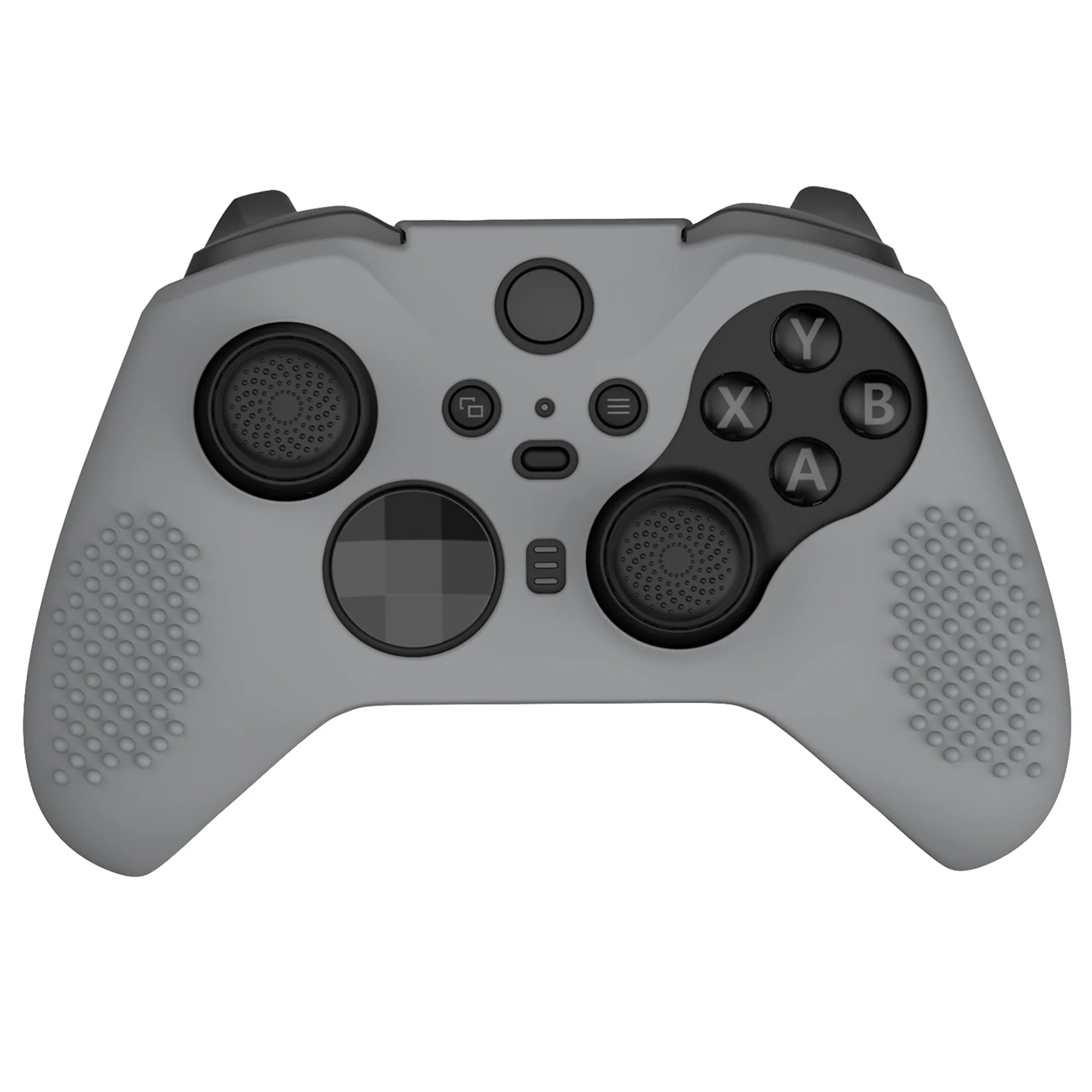 eXtremeRate PlayVital Protective Anti-Slip Silicone Case with Thumb Grips Caps for Xbox One Elite Series 2 & Elite 2 Core Controller - New Hope Gray - Image 5