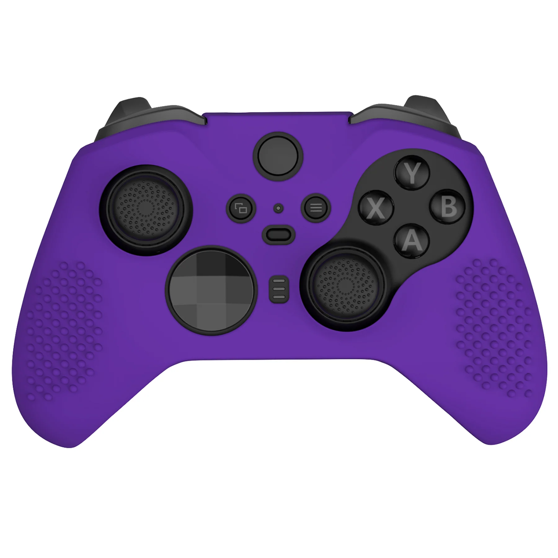 eXtremeRate PlayVital Protective Anti-Slip Silicone Case with Thumb Grips Caps for Xbox One Elite Series 2 & Elite 2 Core Controller - Purple - Image 5