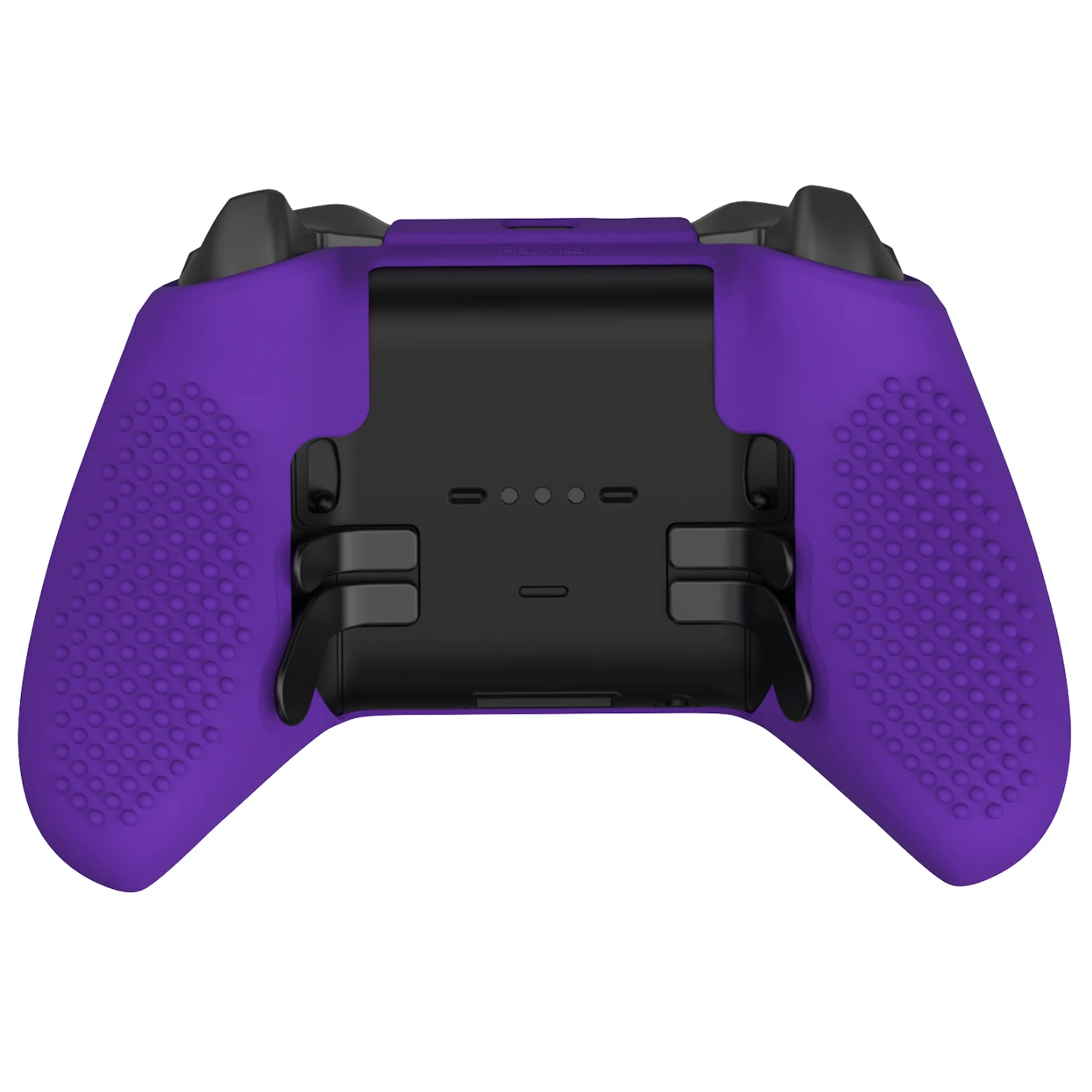 eXtremeRate PlayVital Protective Anti-Slip Silicone Case with Thumb Grips Caps for Xbox One Elite Series 2 & Elite 2 Core Controller - Purple - Image 7