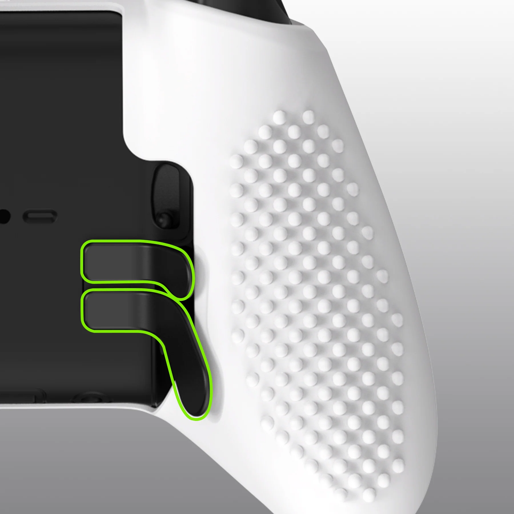 eXtremeRate PlayVital Protective Anti-Slip Silicone Case with Thumb Grips Caps for Xbox One Elite Series 2 & Elite 2 Core Controller - White - Image 12