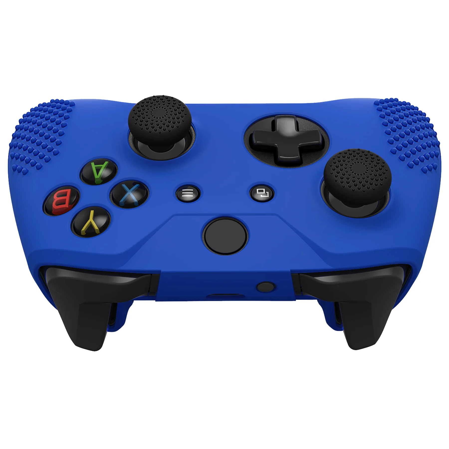 eXtremeRate PlayVital Protective Anti-Slip Silicone Case with Thumb Grips Caps for Xbox One X & S Controller - Blue - Image 12