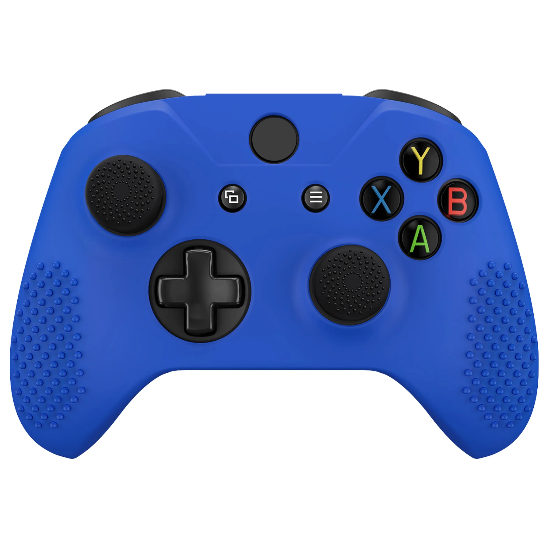 eXtremeRate PlayVital Protective Anti-Slip Silicone Case with Thumb Grips Caps for Xbox One X & S Controller - Blue - Image 8