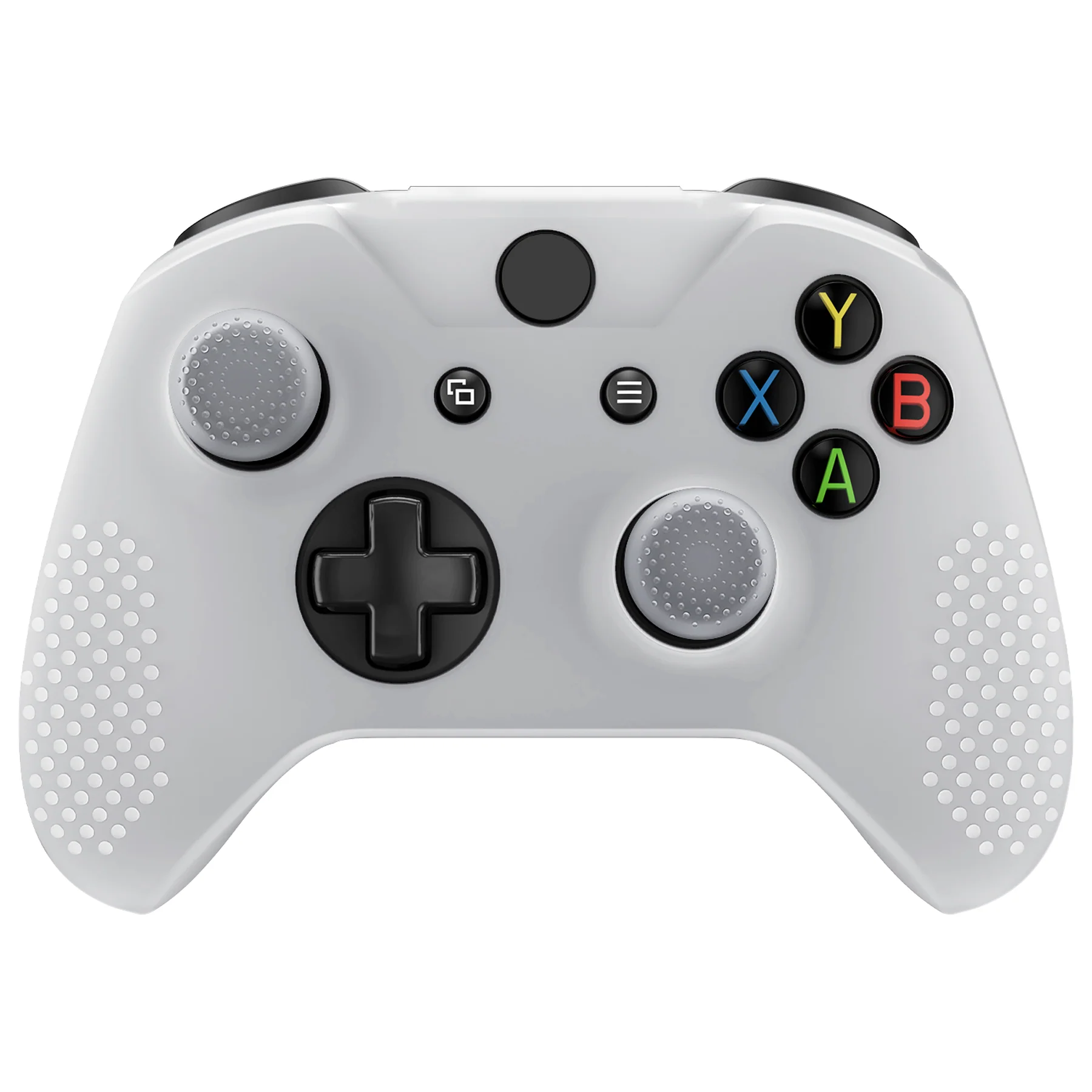 eXtremeRate PlayVital Protective Anti-Slip Silicone Case with Thumb Grips Caps for Xbox One X & S Controller - Glow in Dark - Green - Image 11