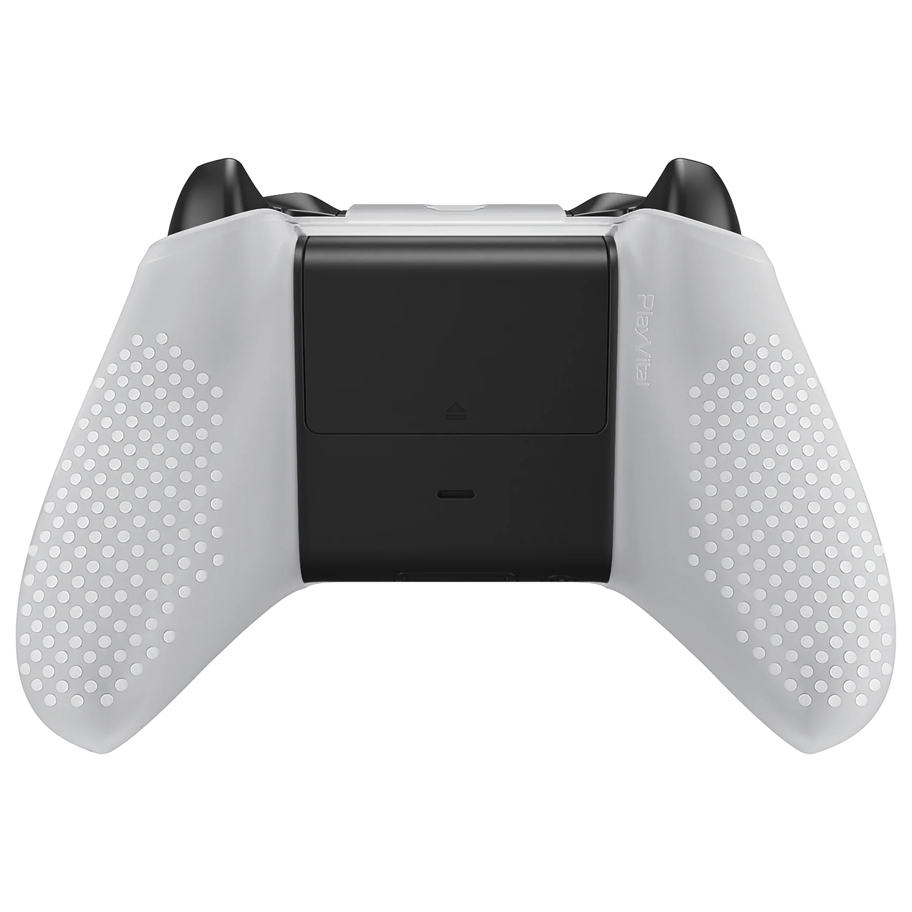 eXtremeRate PlayVital Protective Anti-Slip Silicone Case with Thumb Grips Caps for Xbox One X & S Controller - Glow in Dark - Green - Image 12