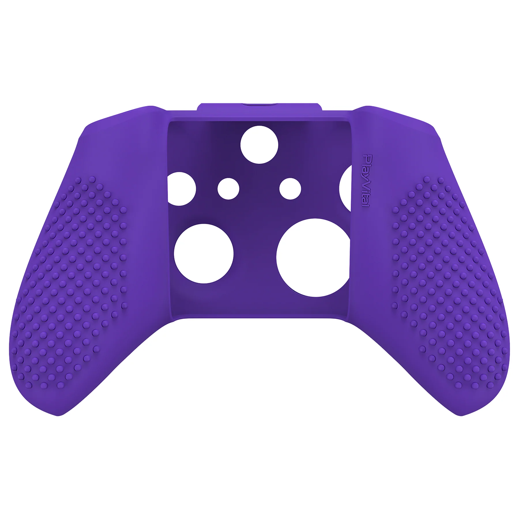 eXtremeRate PlayVital Protective Anti-Slip Silicone Case with Thumb Grips Caps for Xbox One X & S Controller - Purple - Image 9