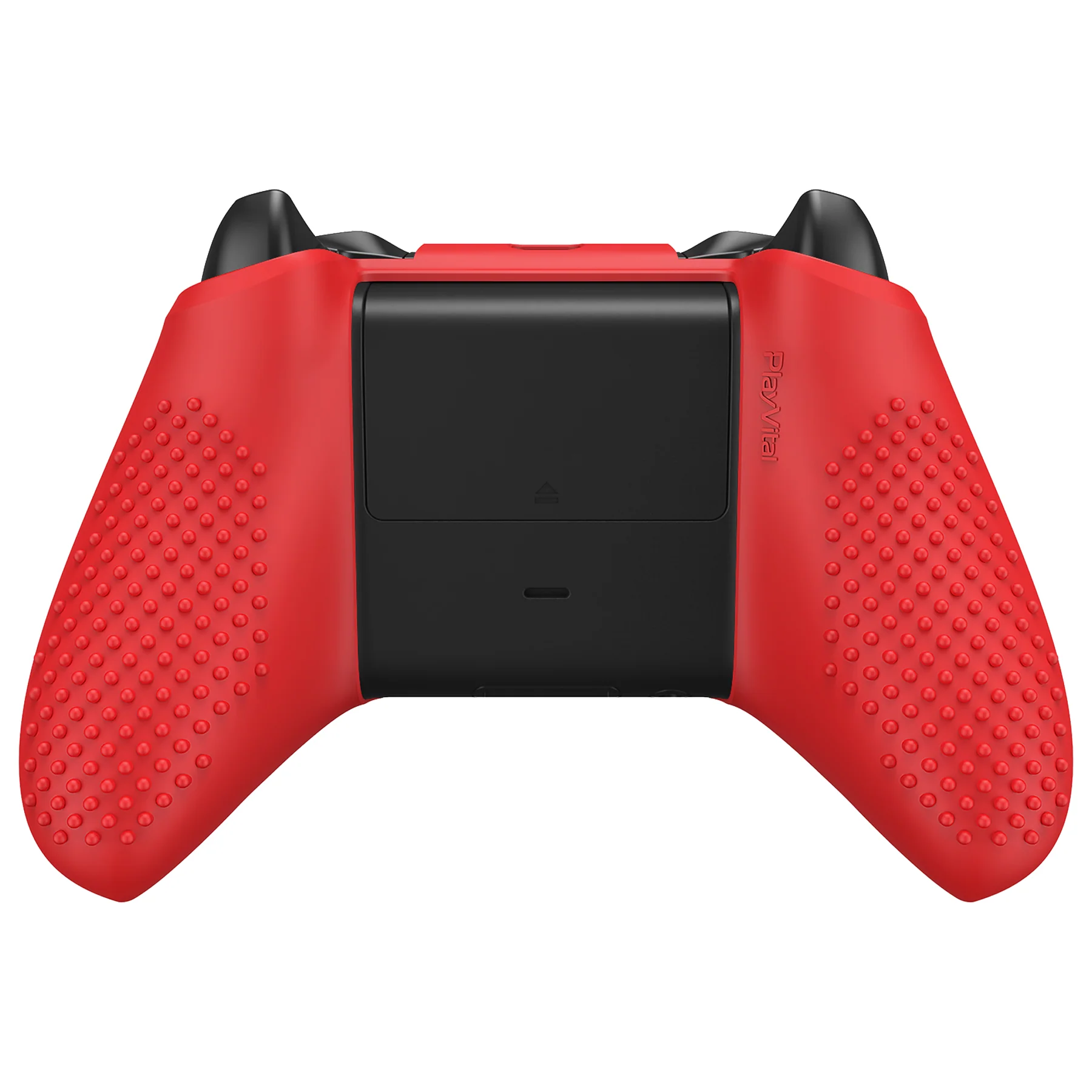 eXtremeRate PlayVital Protective Anti-Slip Silicone Case with Thumb Grips Caps for Xbox One X & S Controller - Red - Image 10