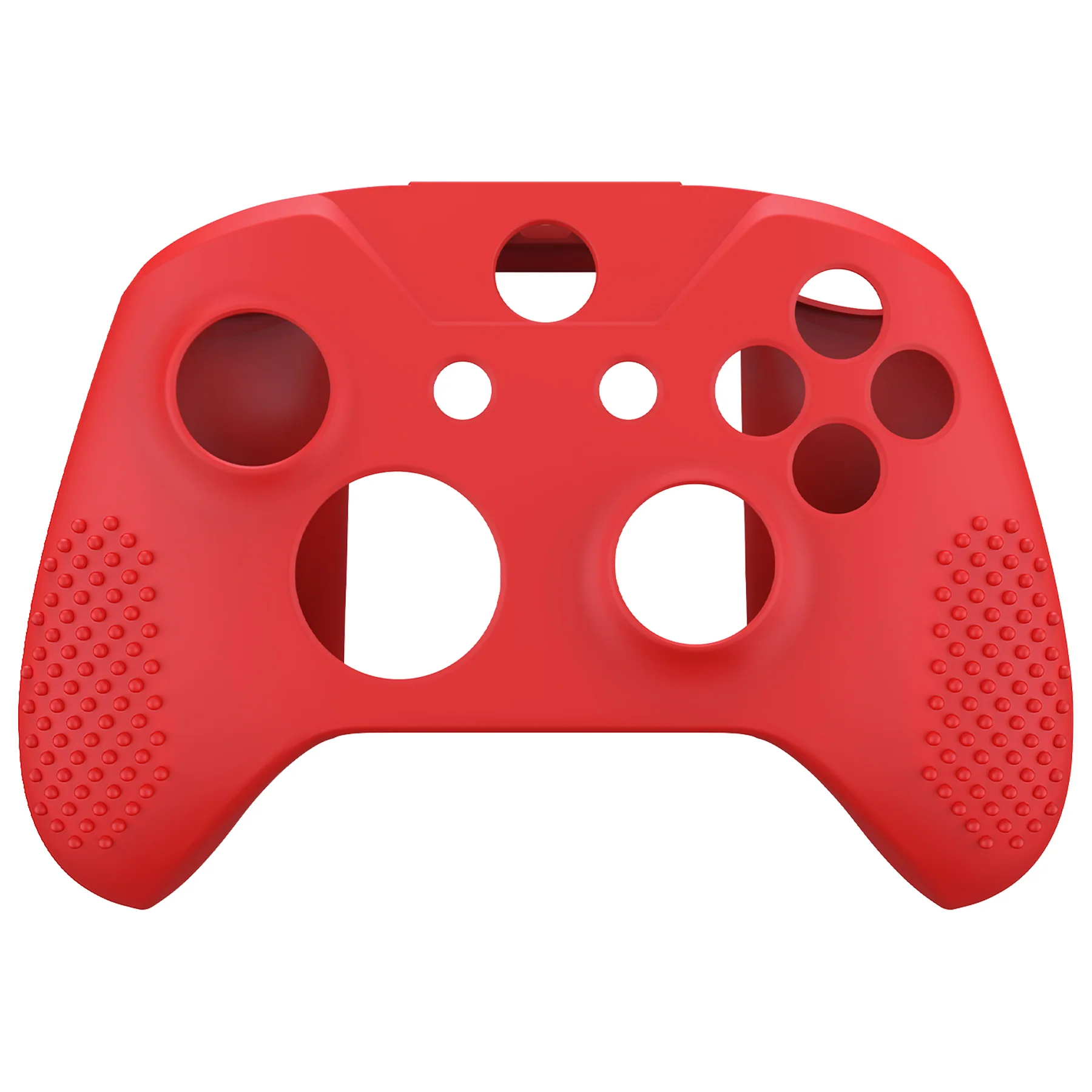eXtremeRate PlayVital Protective Anti-Slip Silicone Case with Thumb Grips Caps for Xbox One X & S Controller - Red - Image 9