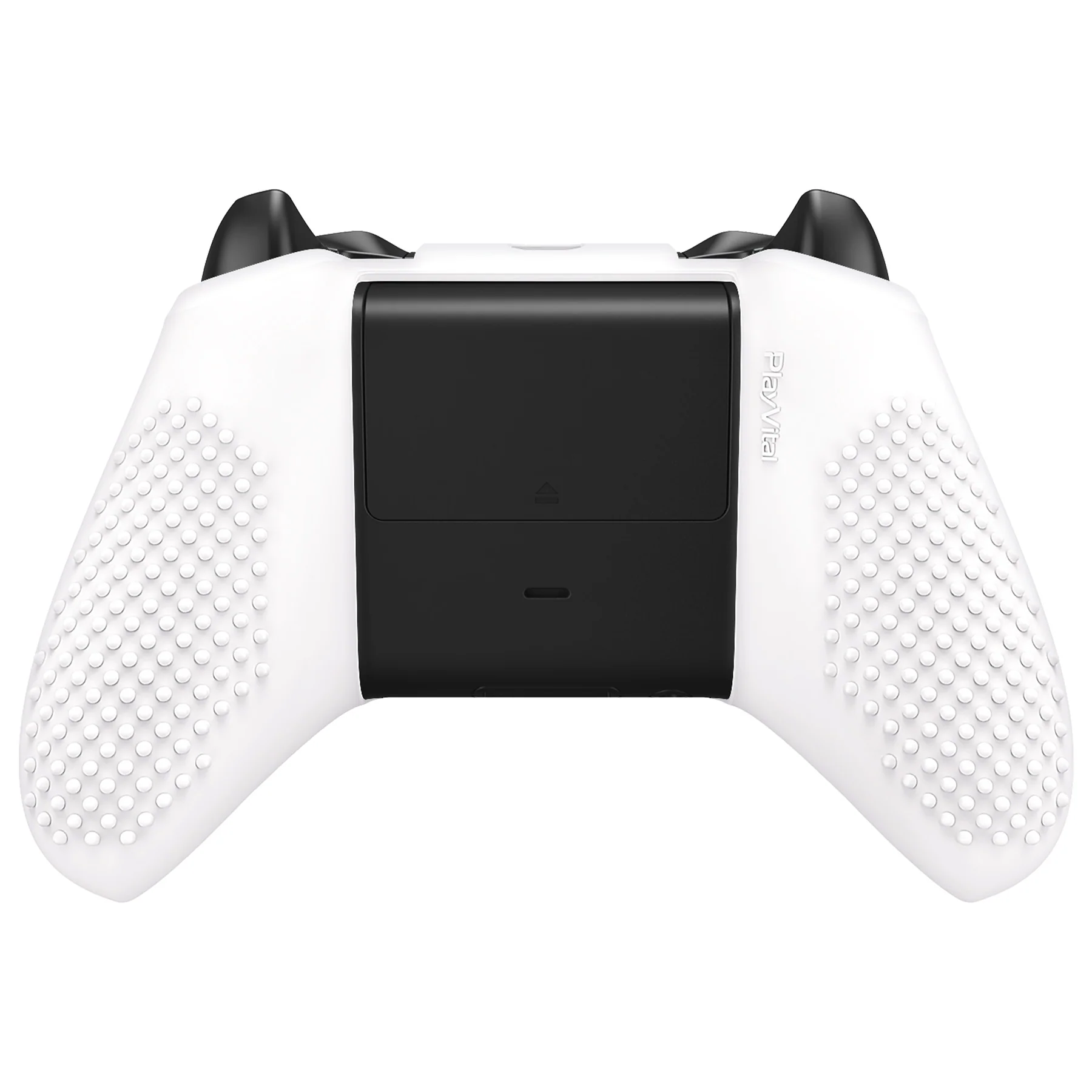 eXtremeRate PlayVital Protective Anti-Slip Silicone Case with Thumb Grips Caps for Xbox One X & S Controller - White - Image 11