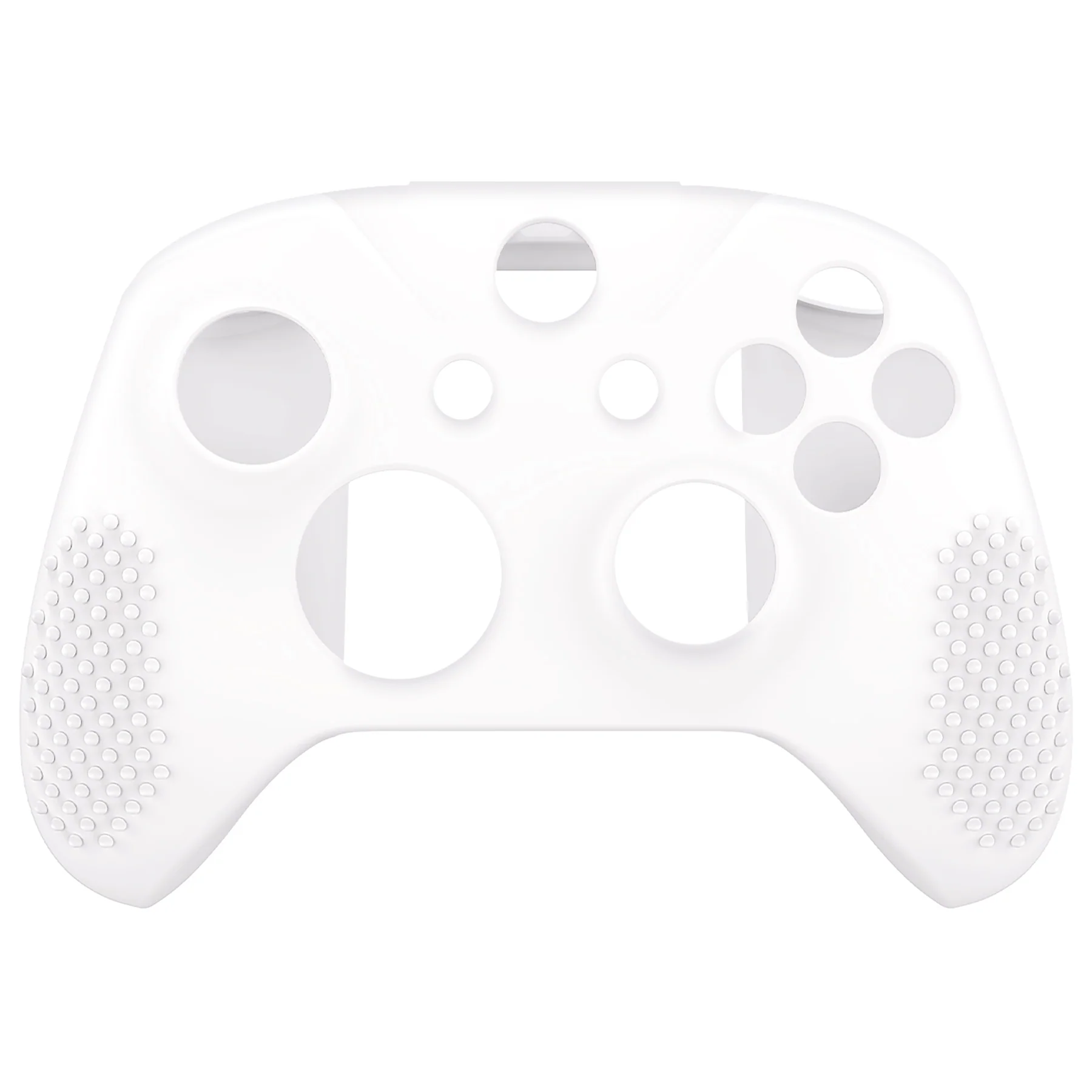 eXtremeRate PlayVital Protective Anti-Slip Silicone Case with Thumb Grips Caps for Xbox One X & S Controller - White - Image 8