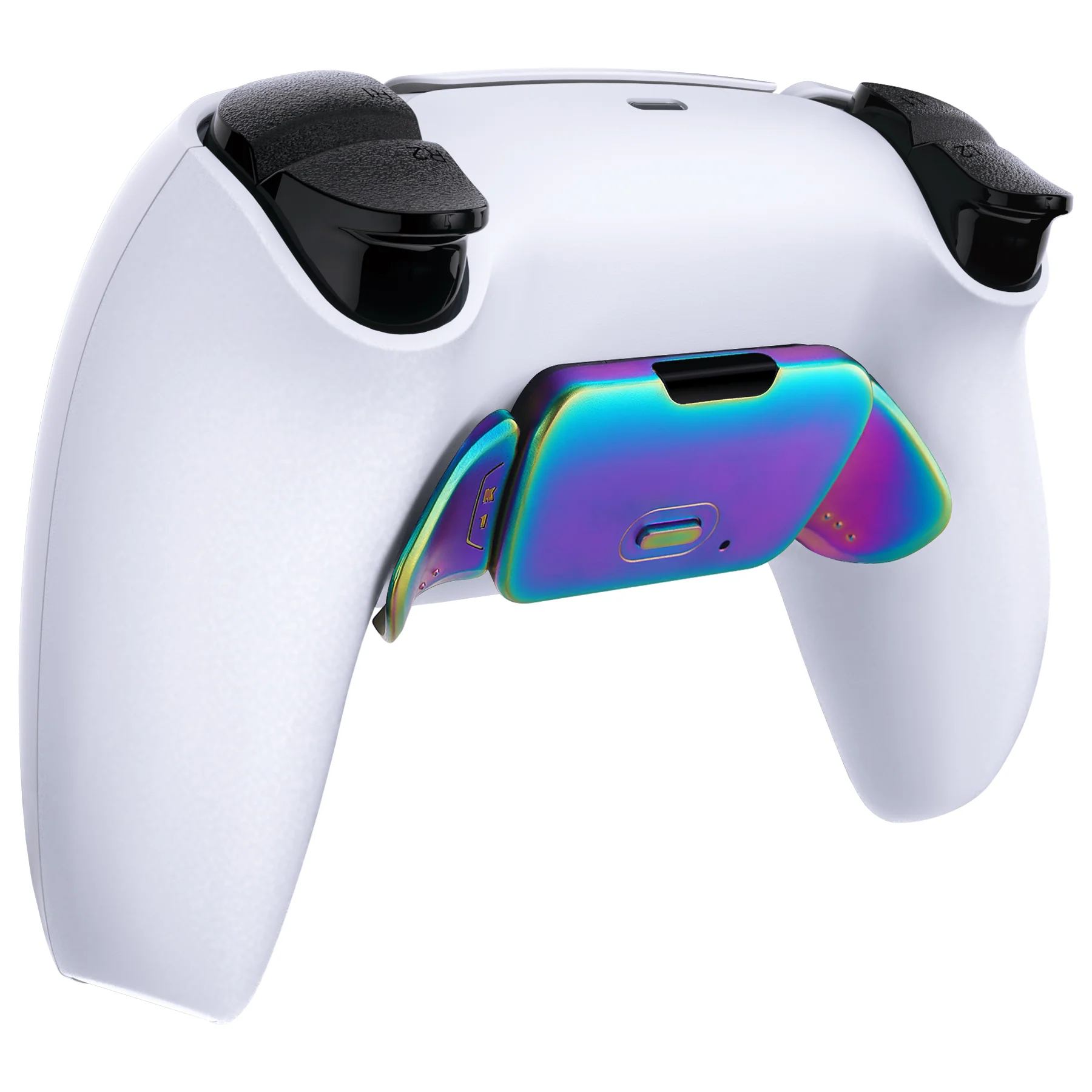eXtremeRate Real Metal Buttons (RMB) Version Redesigned K1 K2 Back Buttons & Remap PCB Board for eXtremerate RISE Remap Kit, Compatible with PS5 Controller - Metallic Rainbow Aura Blue & Purple - Image 6