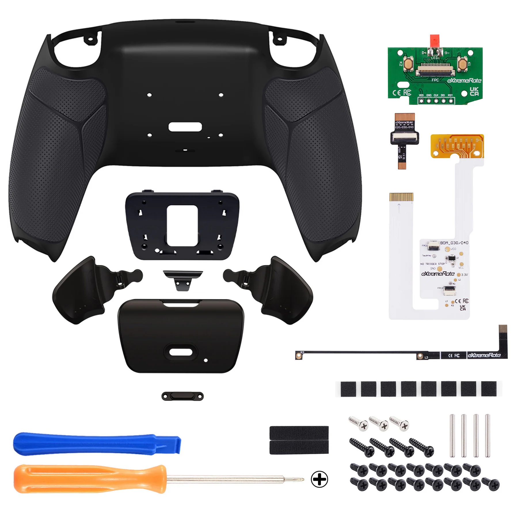 eXtremeRate Remappable RISE V3 Remap Kit for PS5 Controller BDM-030/040/050 - Rubberized Black - Image 2