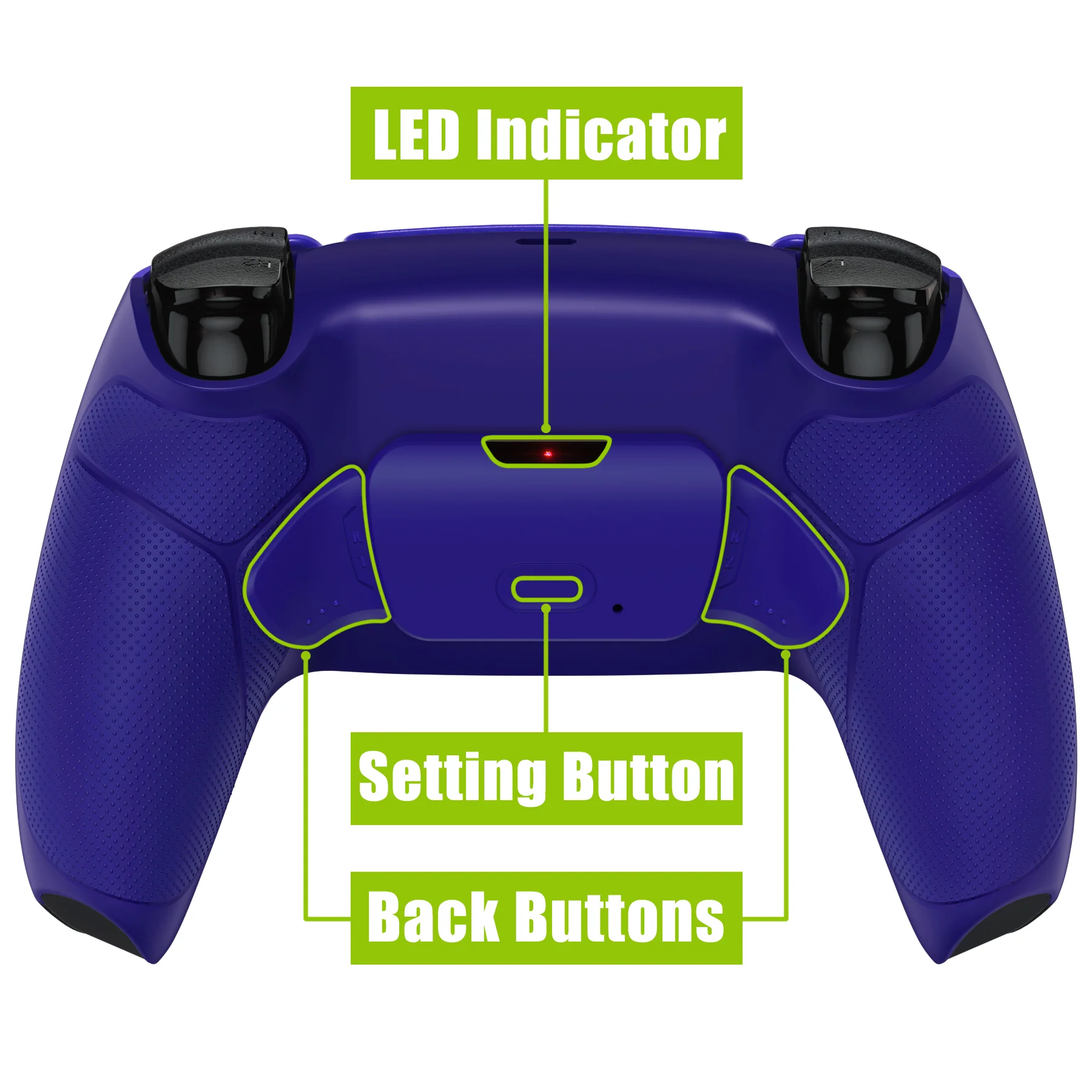 eXtremeRate Remappable RISE V3 Remap Kit for PS5 Controller BDM-030/040/050 - Rubberized Cobalt Blue - Image 4