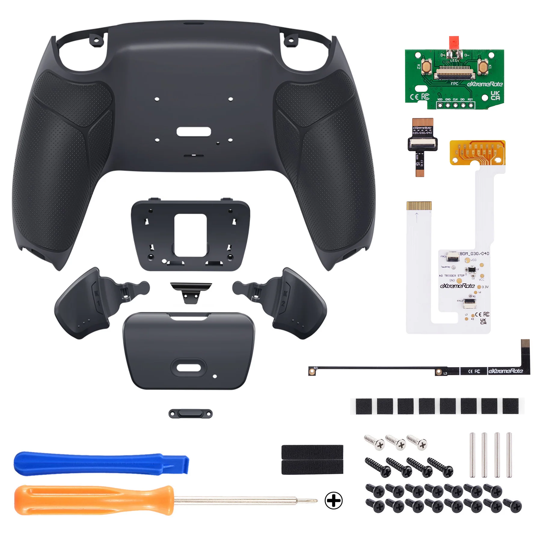 eXtremeRate Remappable RISE V3 Remap Kit for PS5 Controller BDM-030/040/050 - Rubberized Dark Gray - Image 2