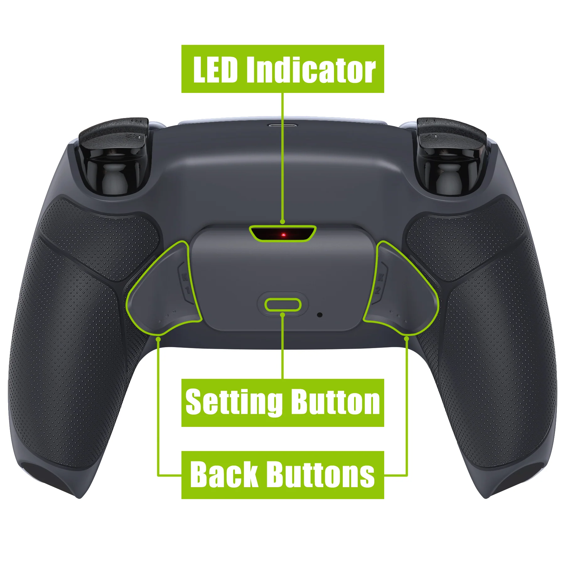 eXtremeRate Remappable RISE V3 Remap Kit for PS5 Controller BDM-030/040/050 - Rubberized Dark Gray - Image 4