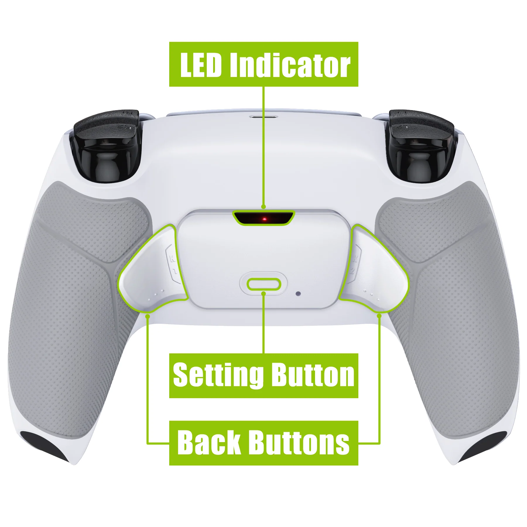 eXtremeRate Remappable RISE V3 Remap Kit for PS5 Controller BDM-030/040/050 - Rubberized Gray - Image 4