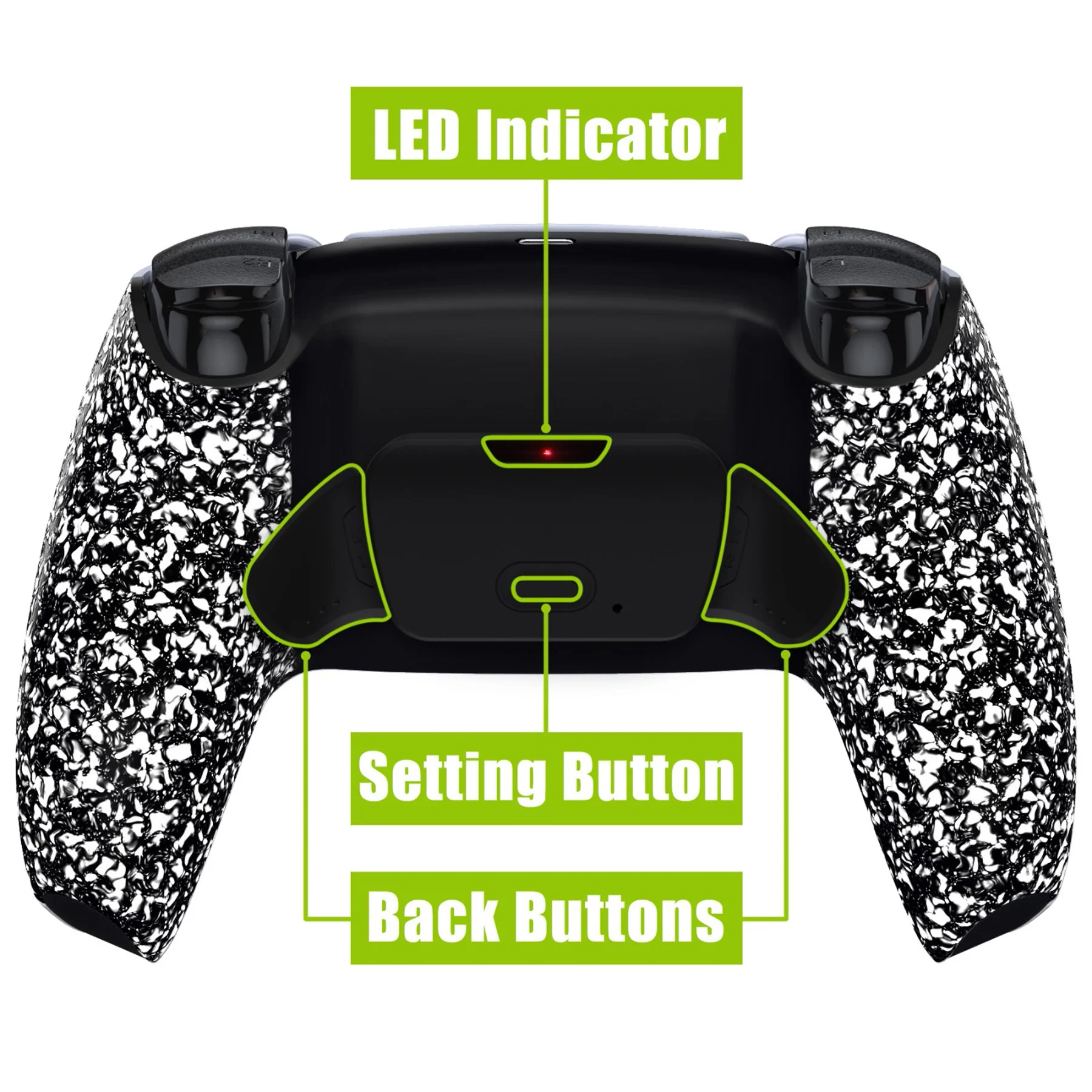 eXtremeRate Remappable RISE V3 Remap Kit for PS5 Controller BDM-030/040/050 - Textured White - Image 4