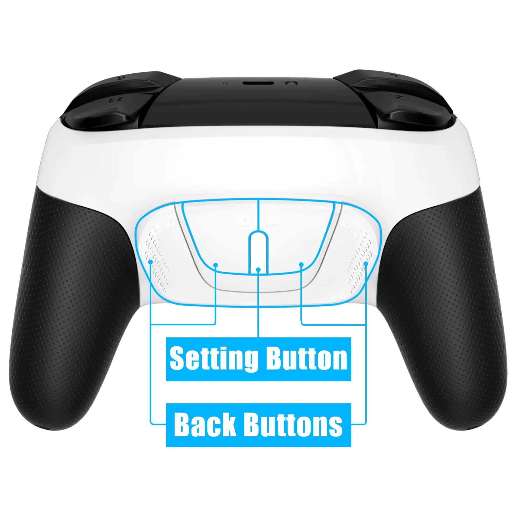 eXtremeRate Remappable RISE4 Remap Kit for Nintendo Switch Pro Controller - White - Image 3