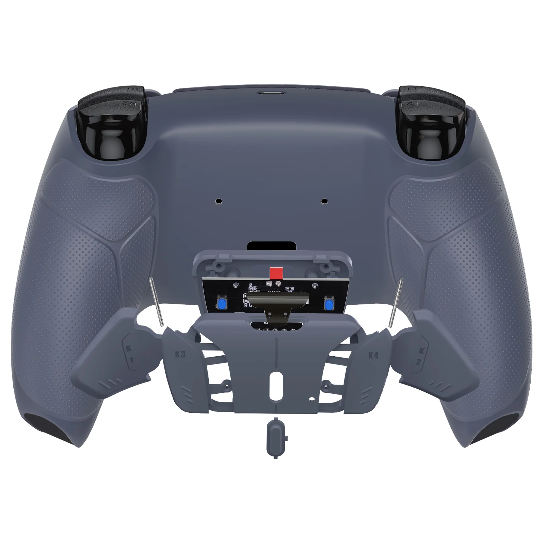 eXtremeRate Remappable RISE4 Remap Kit for PS5 Controller BDM-010/020 - Rubberized Sterling Silver - Image 6