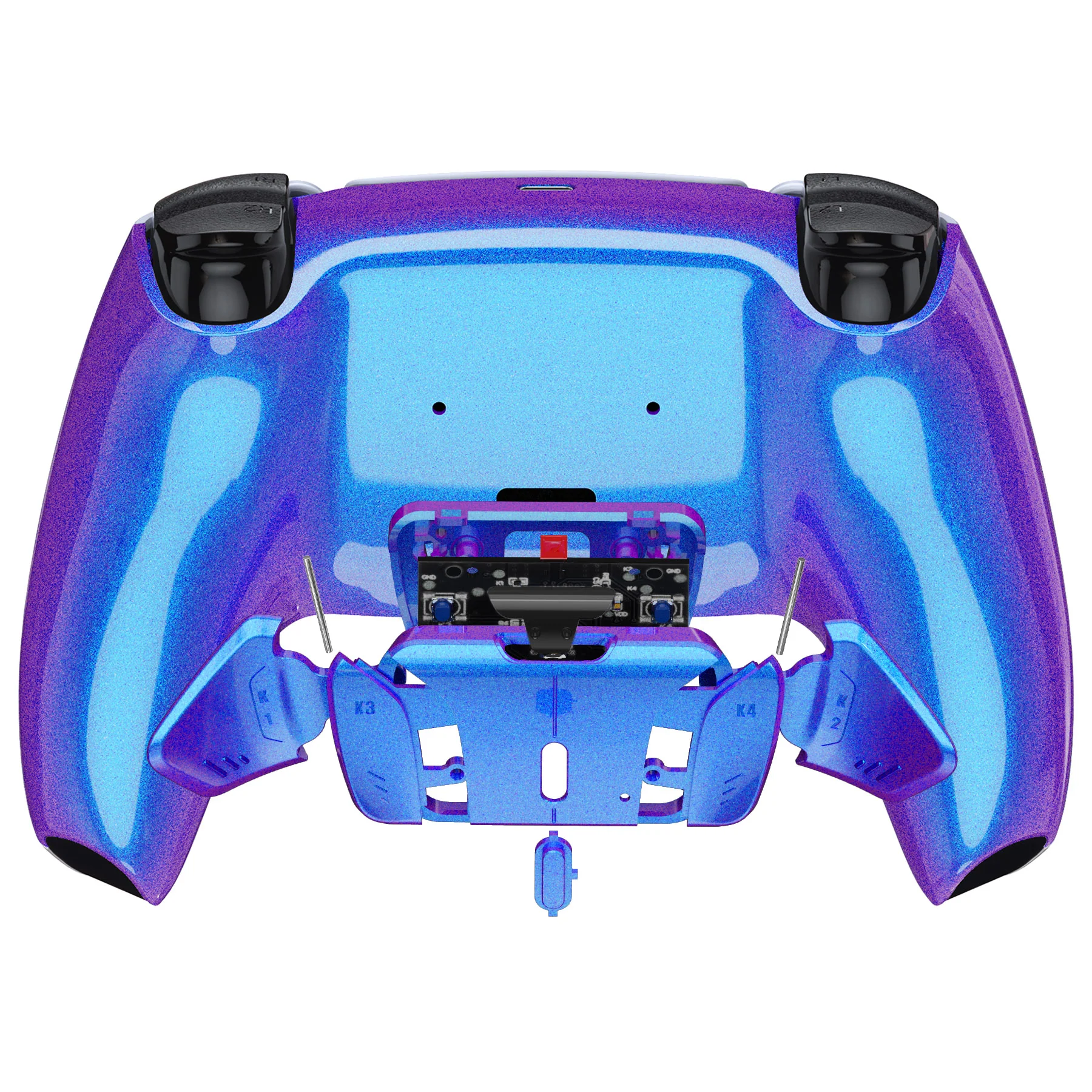 eXtremeRate Remappable RISE4 V3 Remap Kit for PS5 Controller BDM-030/040/050 - Chameleon Purple Blue - Image 6