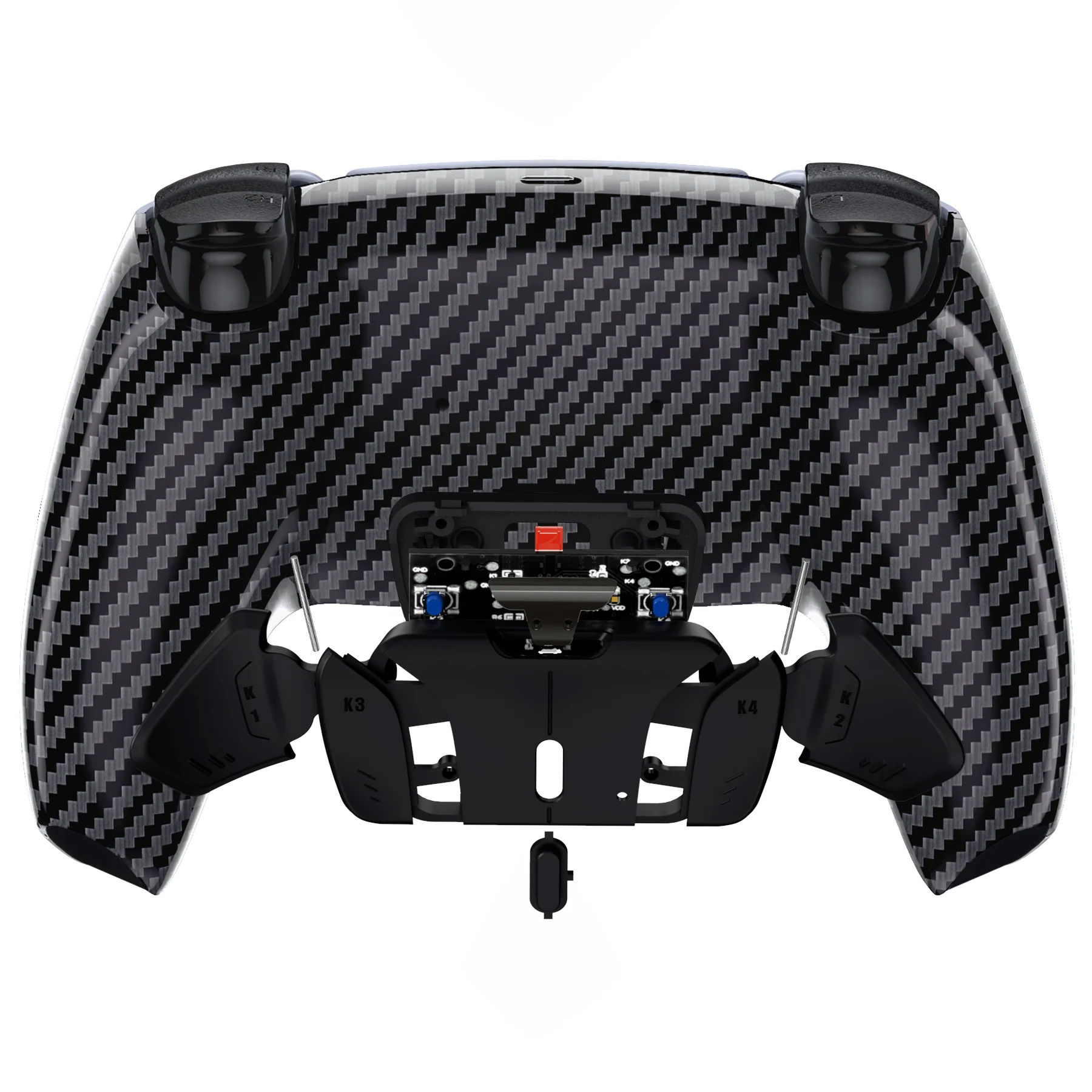 eXtremeRate Remappable RISE4 V3 Remap Kit for PS5 Controller BDM-030/040/050 - Graphite Carbon Fiber - Image 6