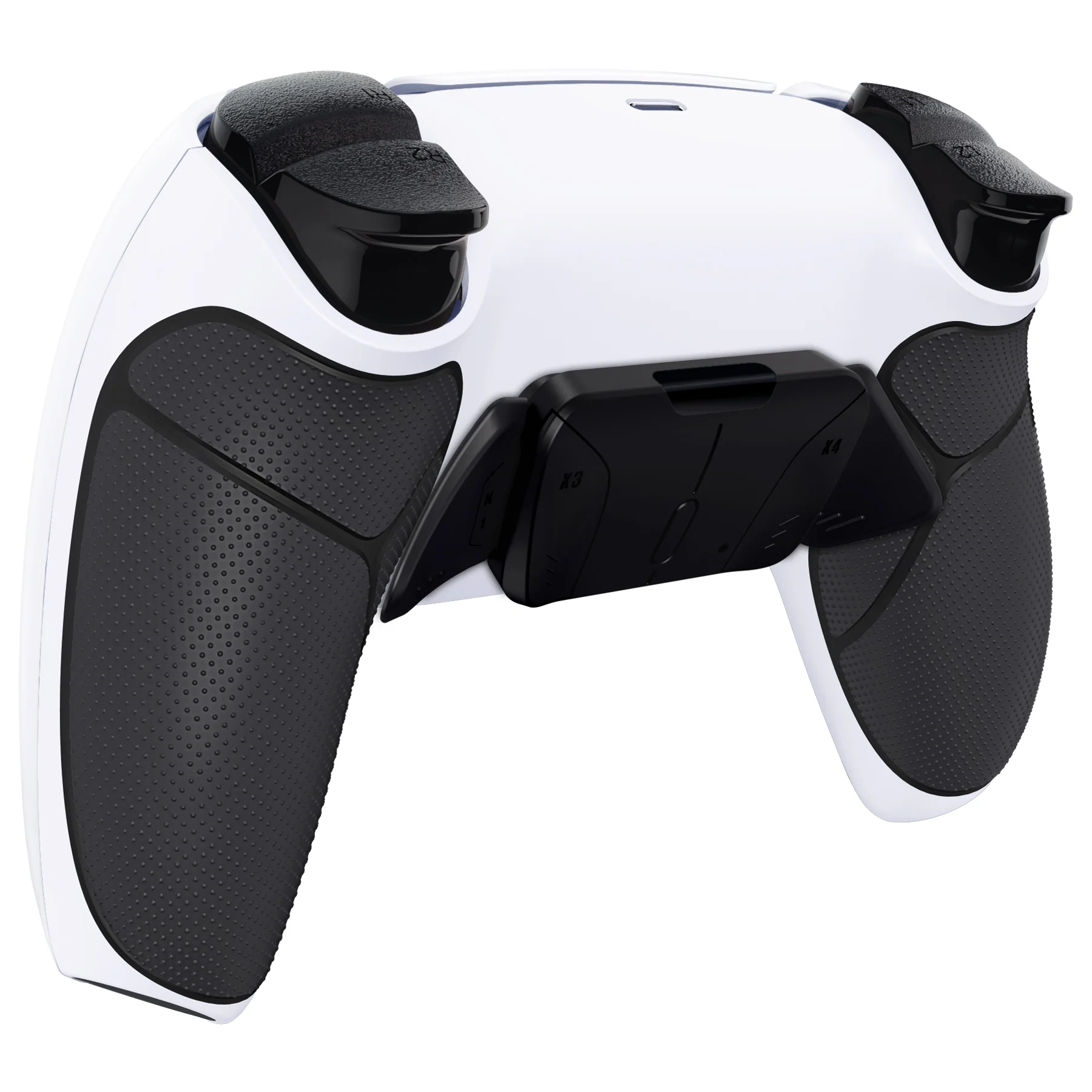 eXtremeRate Remappable RISE4 V3 Remap Kit for PS5 Controller BDM-030/040/050 - Rubberized Black Grips with Black Back Paddles - Image 8