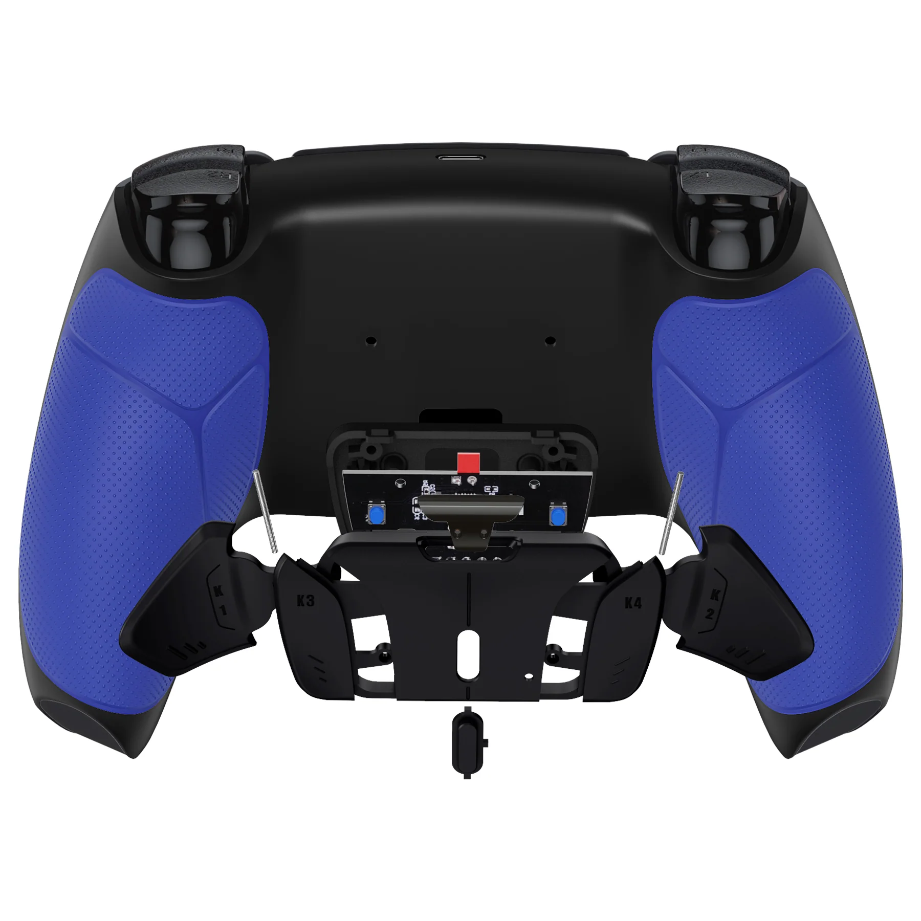eXtremeRate Remappable RISE4 V3 Remap Kit for PS5 Controller BDM-030/040/050 - Rubberized Blue - Image 6