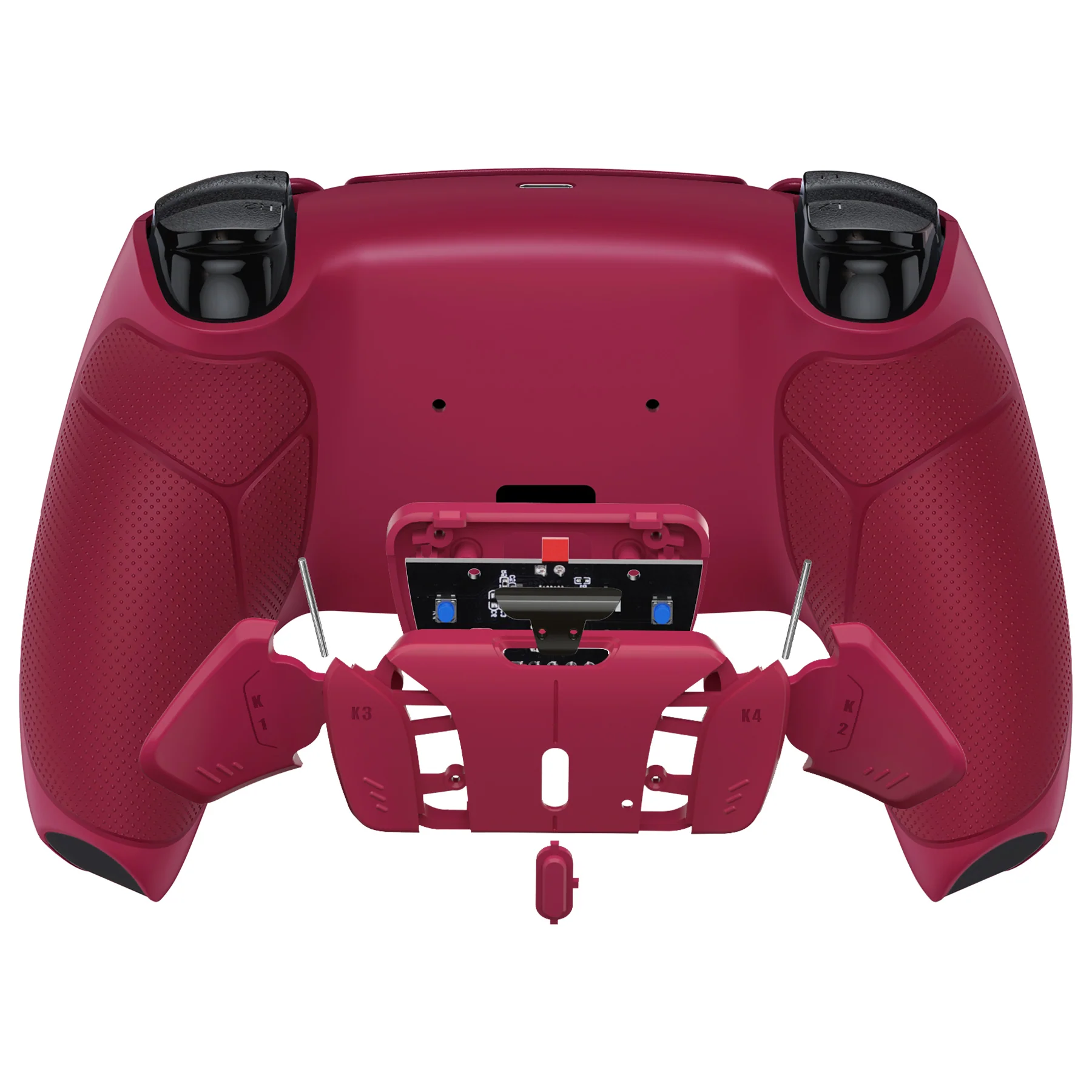 eXtremeRate Remappable RISE4 V3 Remap Kit for PS5 Controller BDM-030/040/050 - Rubberized Cosmic Red - Image 6