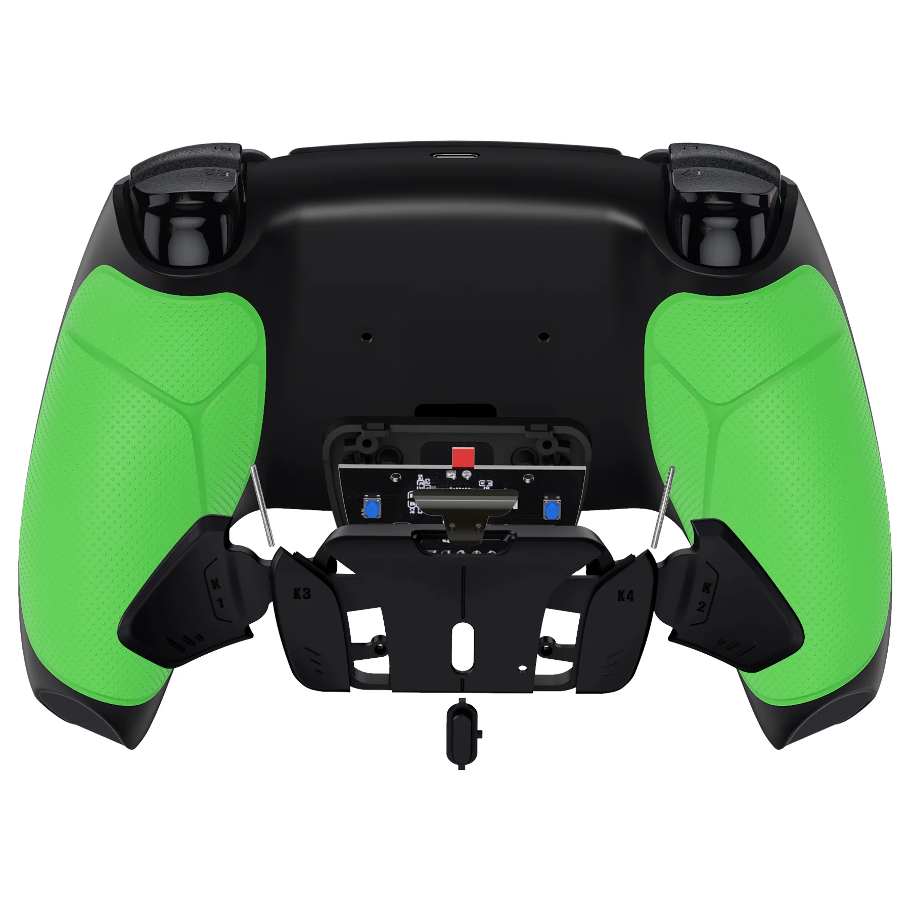 eXtremeRate Remappable RISE4 V3 Remap Kit for PS5 Controller BDM-030/040/050 - Rubberized Green - Image 6
