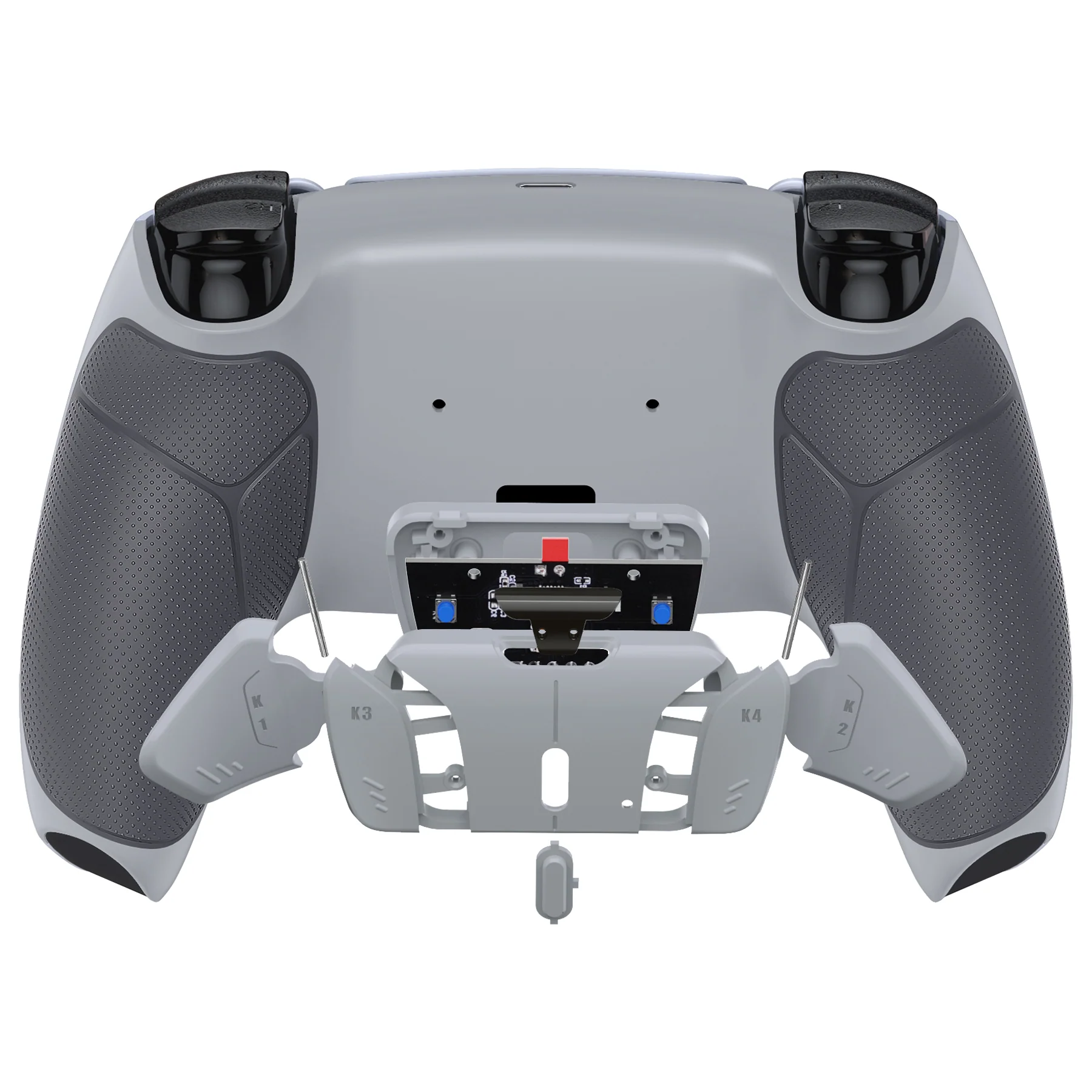 eXtremeRate Remappable RISE4 V3 Remap Kit for PS5 Controller BDM-030/040/050 - Rubberized New Hope Gray & Classic Gray - Image 6