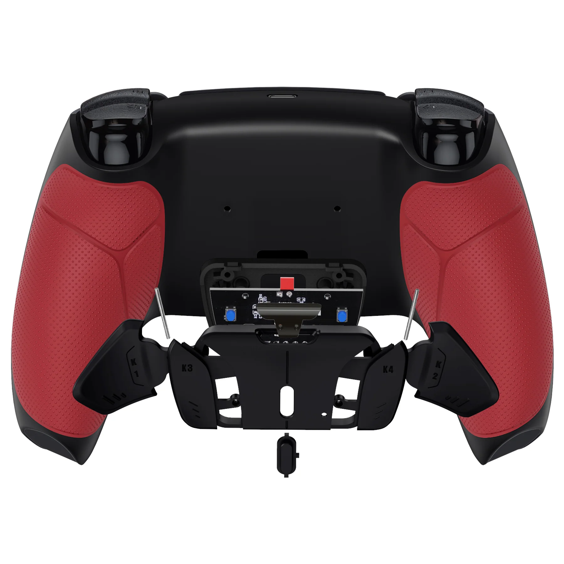 eXtremeRate Remappable RISE4 V3 Remap Kit for PS5 Controller BDM-030/040/050 - Rubberized Red - Image 6