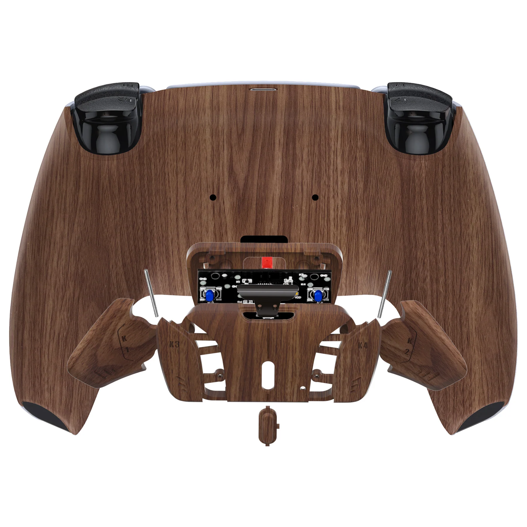 eXtremeRate Remappable RISE4 V3 Remap Kit for PS5 Controller BDM-030/040/050 - Wood Grain - Image 6