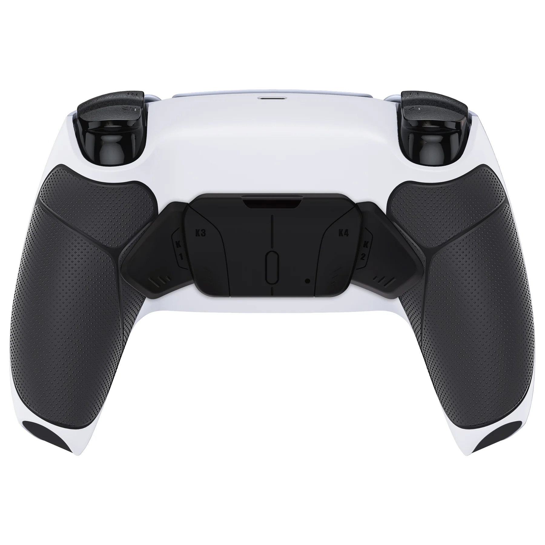 eXtremeRate Remappable RISE4 V4 Remap Kit for PS5 Controller BDM-030/040/050/060 - Rubberized White Black- Black - Image 7