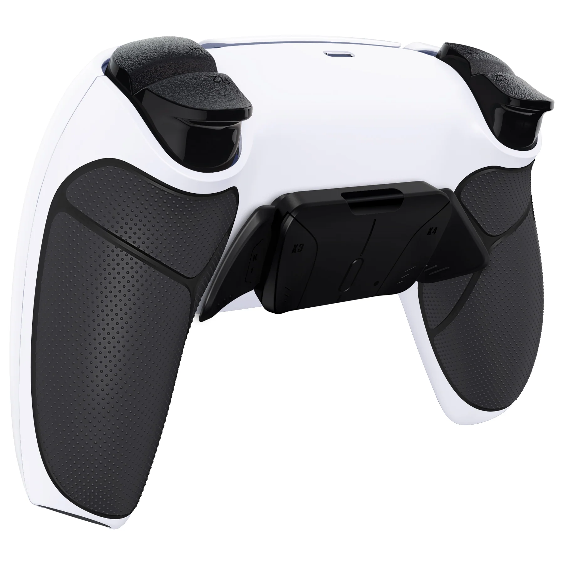 eXtremeRate Remappable RISE4 V4 Remap Kit for PS5 Controller BDM-030/040/050/060 - Rubberized White Black- Black - Image 8