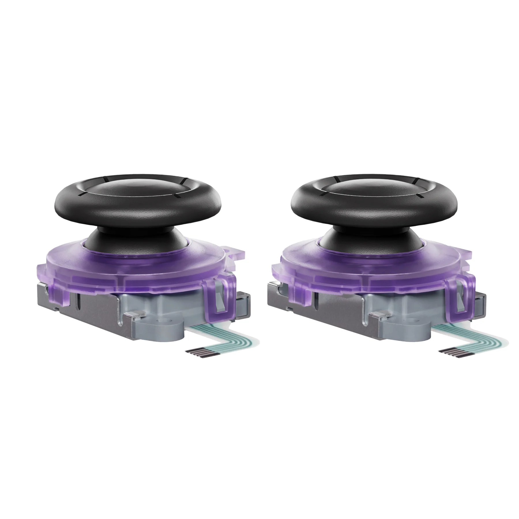 eXtremeRate Replacement 3D Joystick for Nintendo Switch 2 Joycon - Clear Atomic Purple - Image 3