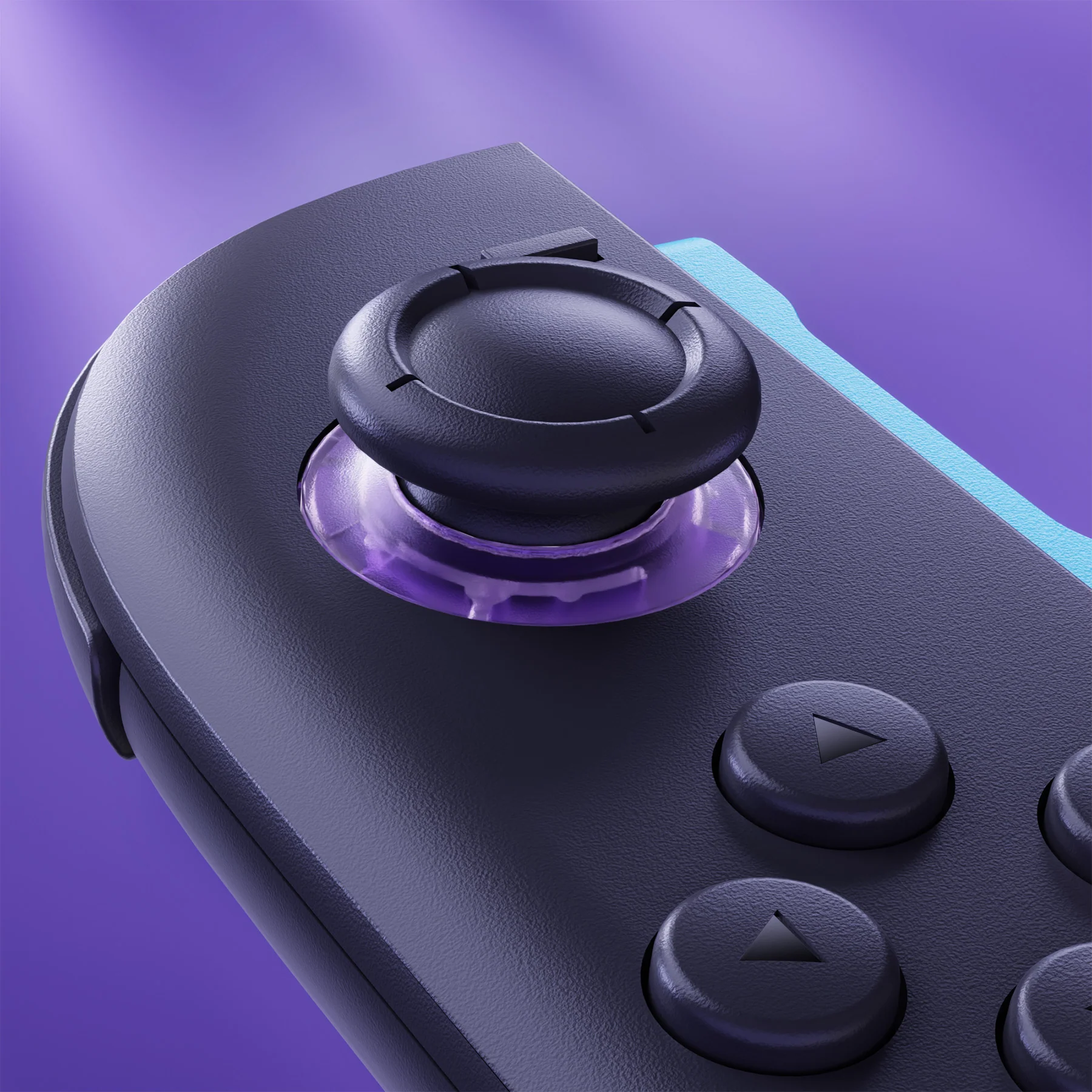 eXtremeRate Replacement 3D Joystick for Nintendo Switch 2 Joycon - Clear Atomic Purple - Image 8