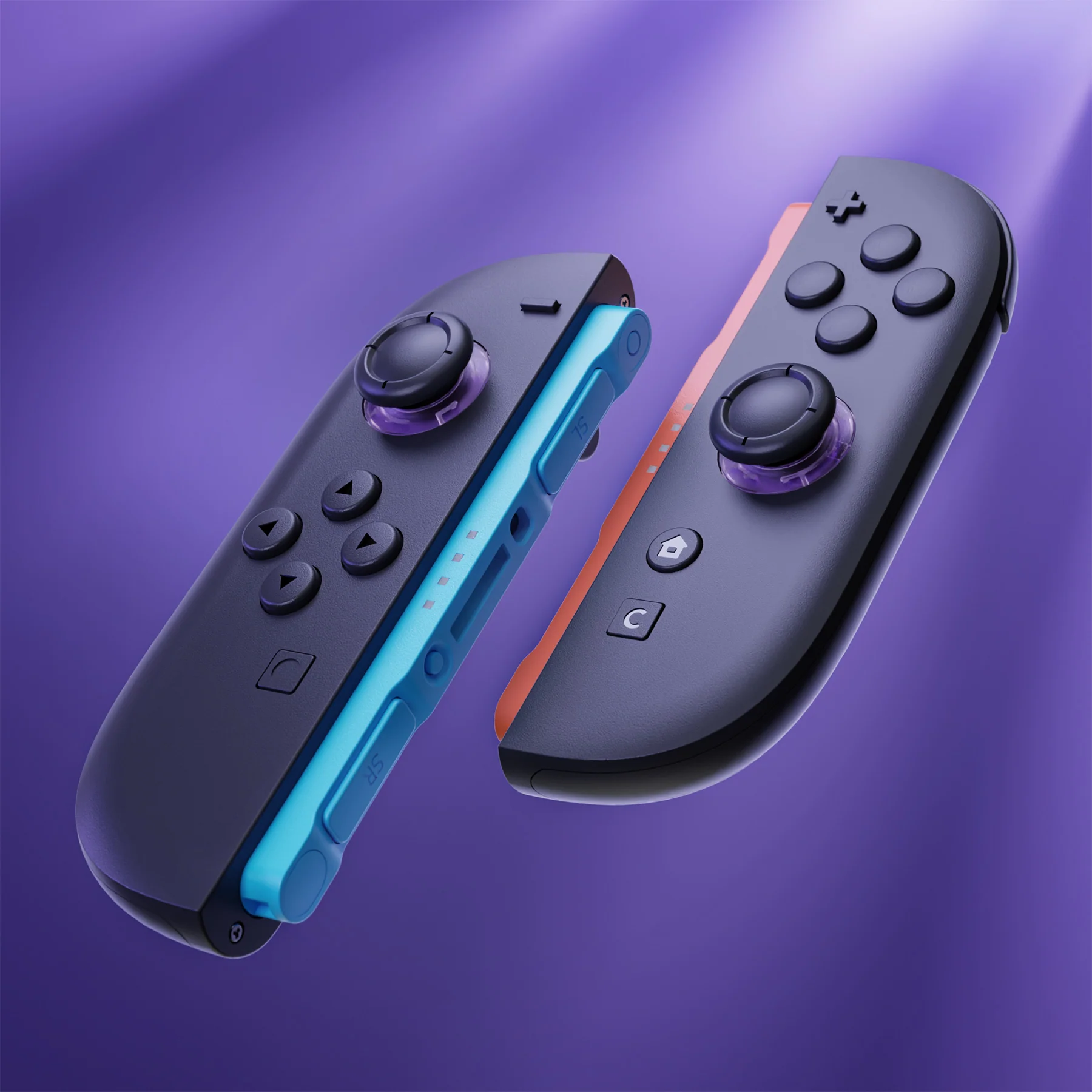 eXtremeRate Replacement 3D Joystick for Nintendo Switch 2 Joycon - Clear Atomic Purple - Image 9