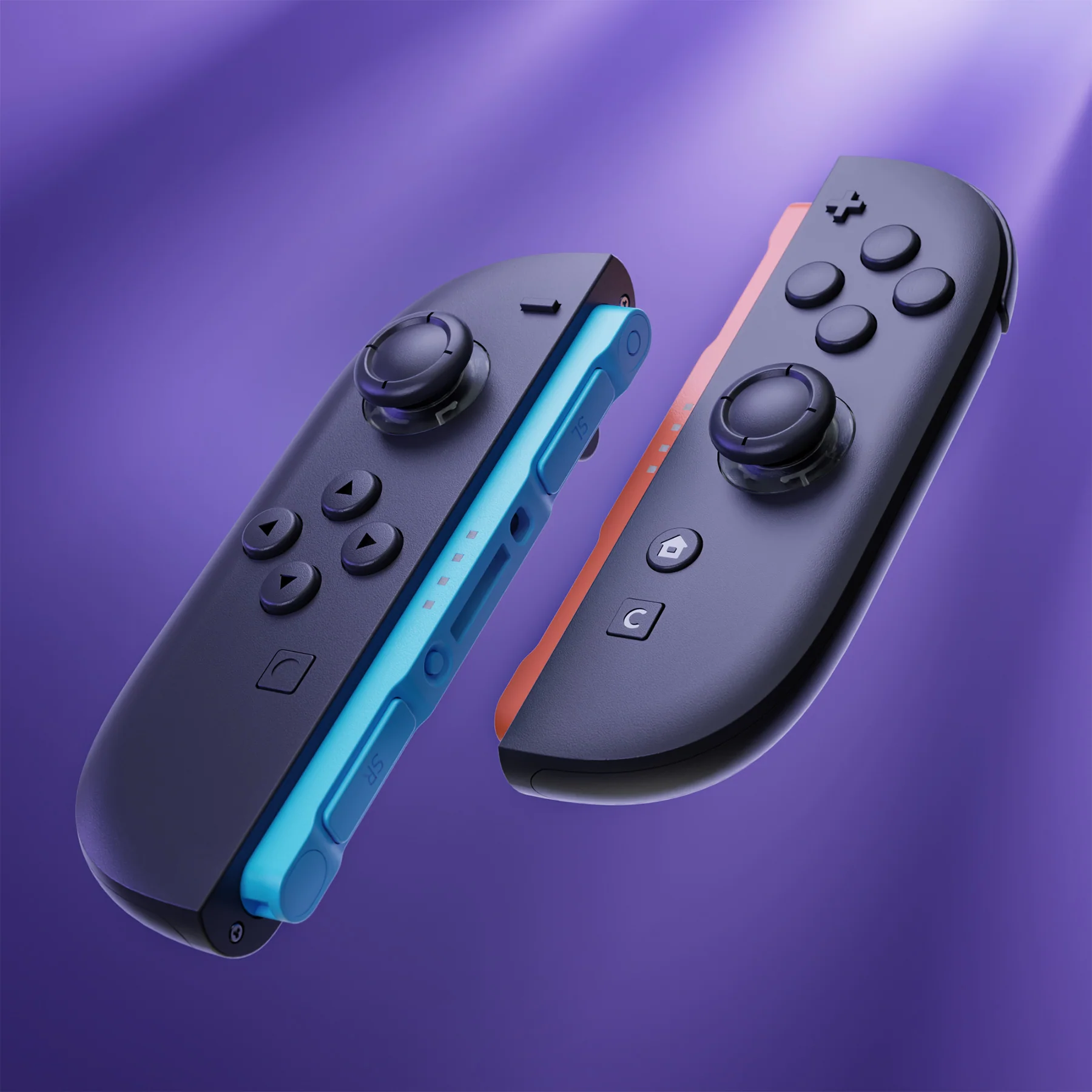 eXtremeRate Replacement 3D Joystick for Nintendo Switch 2 Joycon - Clear Slate Black - Image 9