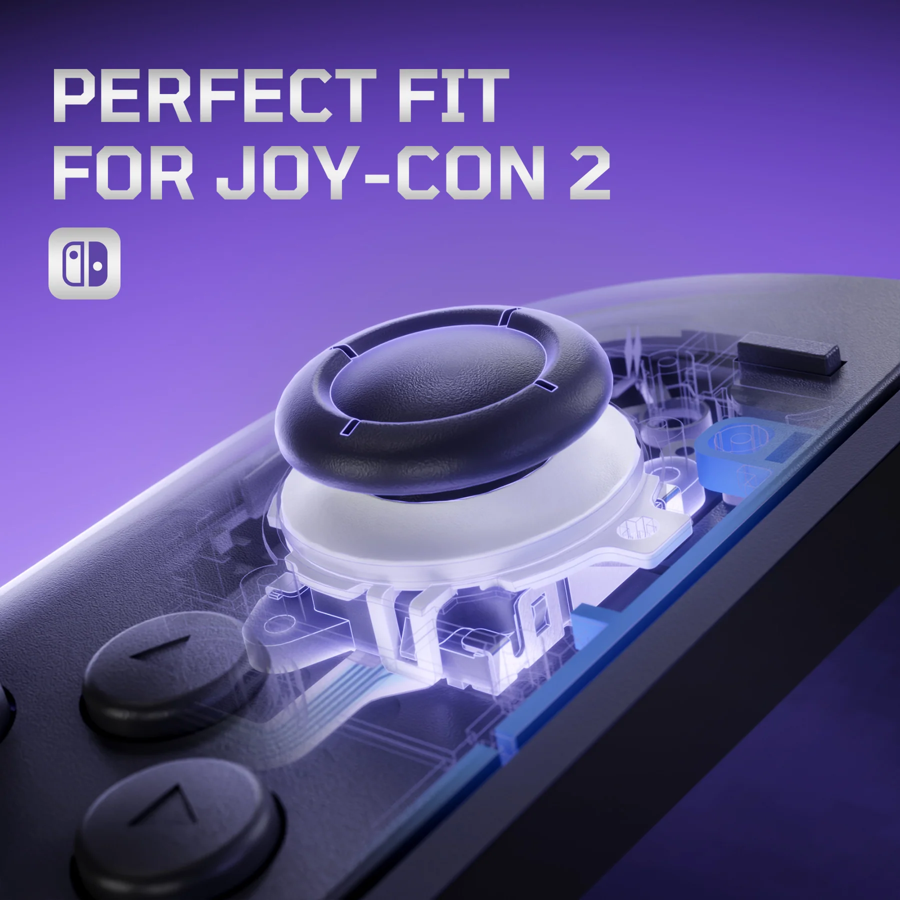eXtremeRate Replacement 3D Joystick for Nintendo Switch 2 Joycon - White - Image 5