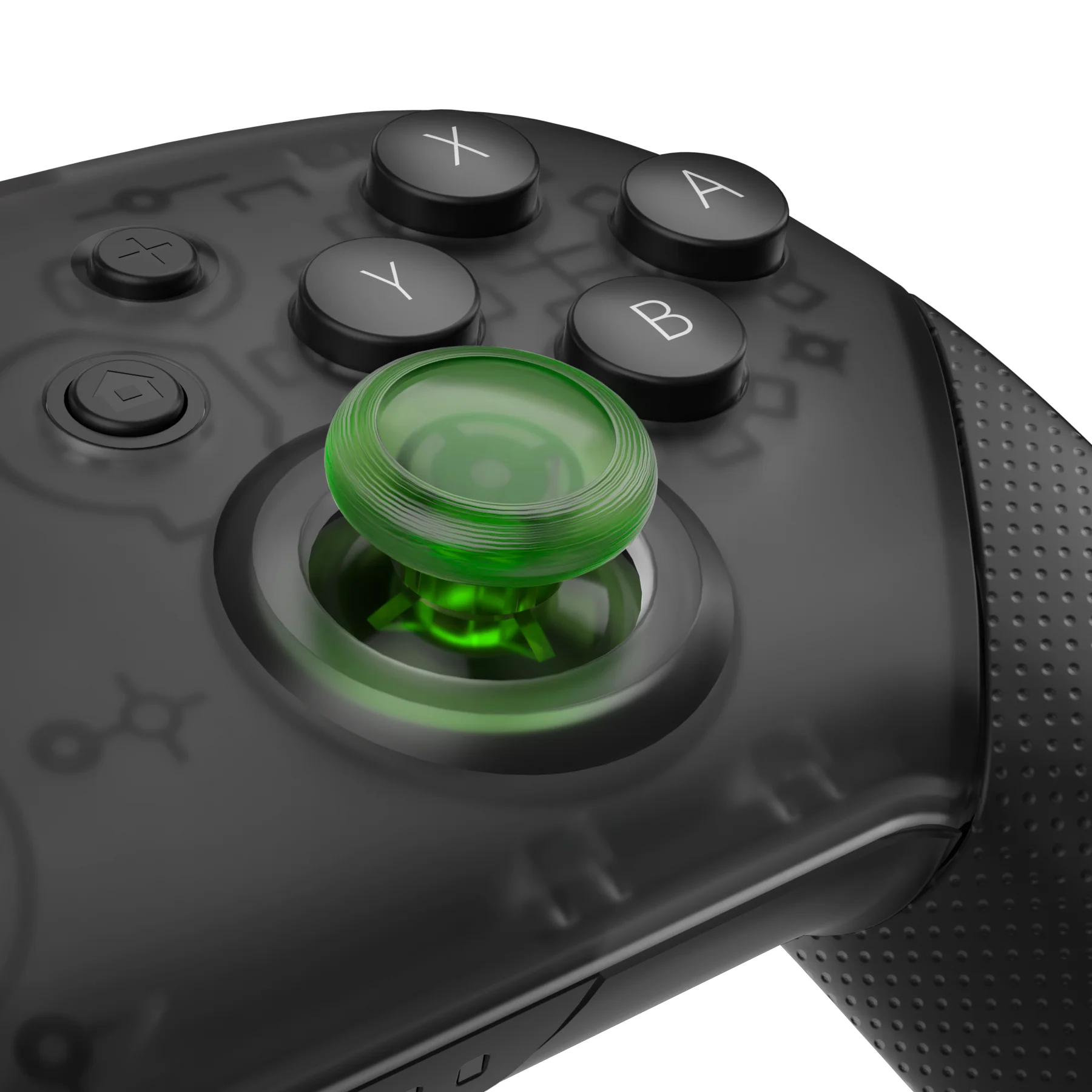 eXtremeRate Replacement 3D Joystick Thumbsticks for Nintendo Switch Pro Controller - Clear Green - Image 4