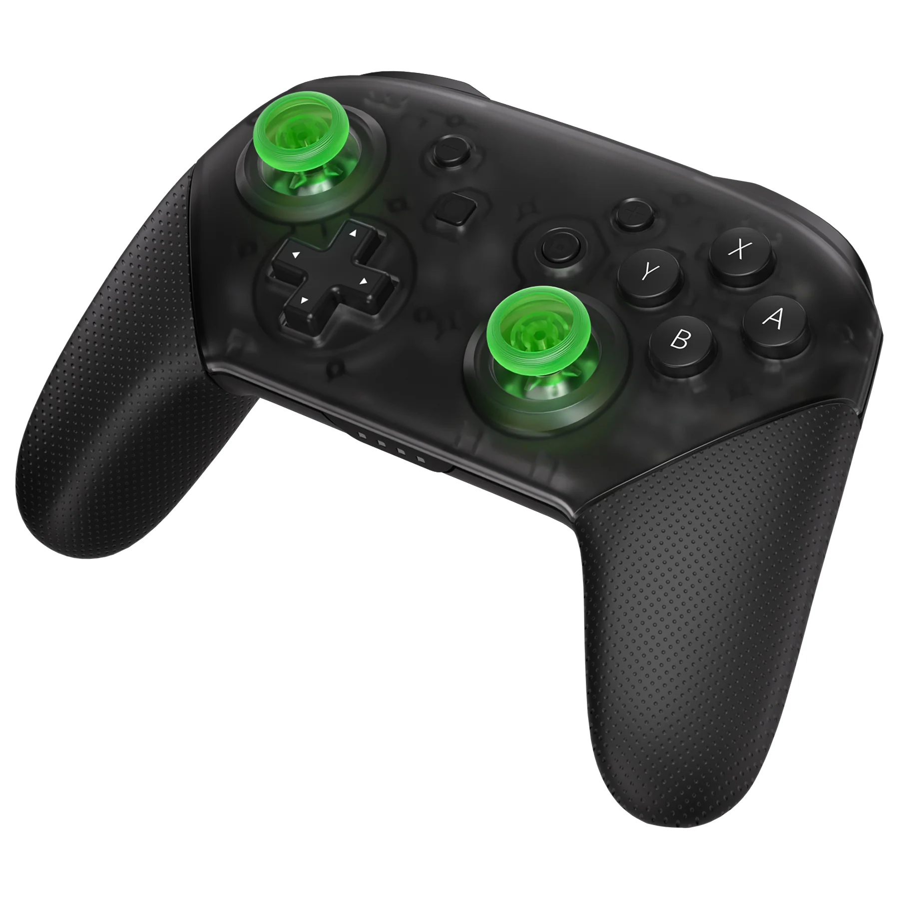 eXtremeRate Replacement 3D Joystick Thumbsticks for Nintendo Switch Pro Controller - Clear Light Green - Image 3