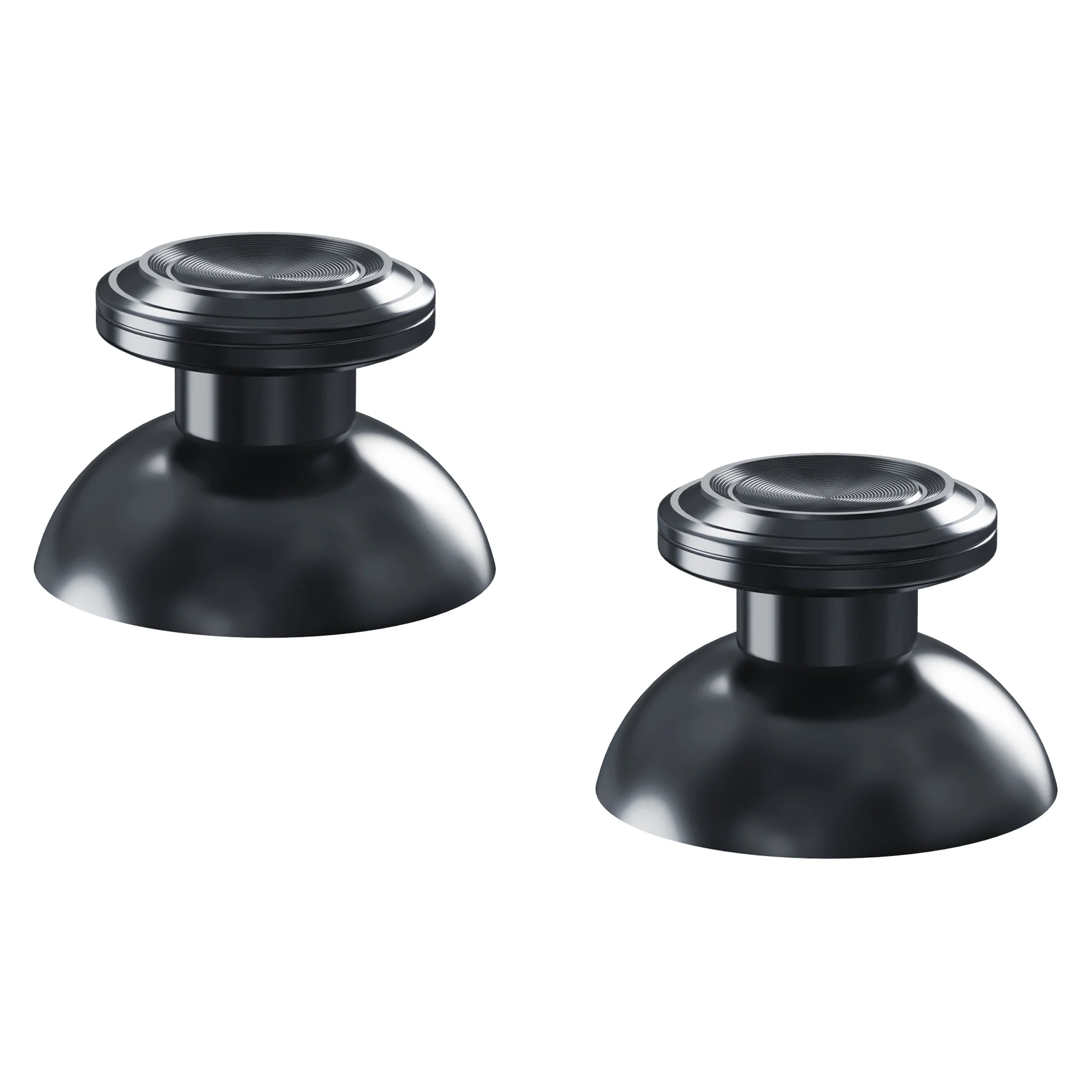 eXtremeRate Replacement Aluminum Metal Thumbsticks Compatible with PS5 & PS4 Controller - Dark Gray - Image 10