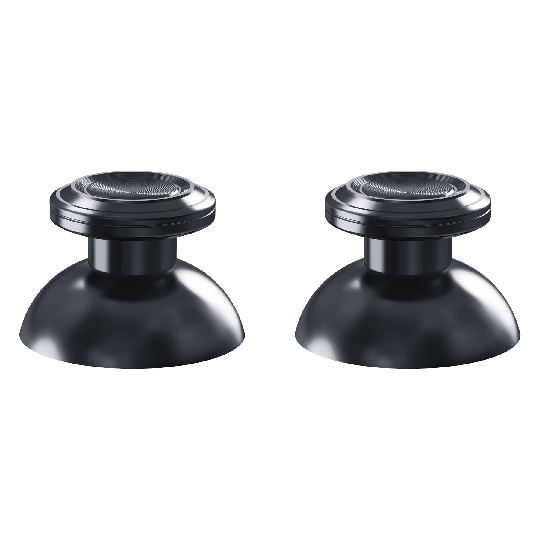 eXtremeRate Replacement Aluminum Metal Thumbsticks Compatible with PS5 & PS4 Controller - Dark Gray - Image 8