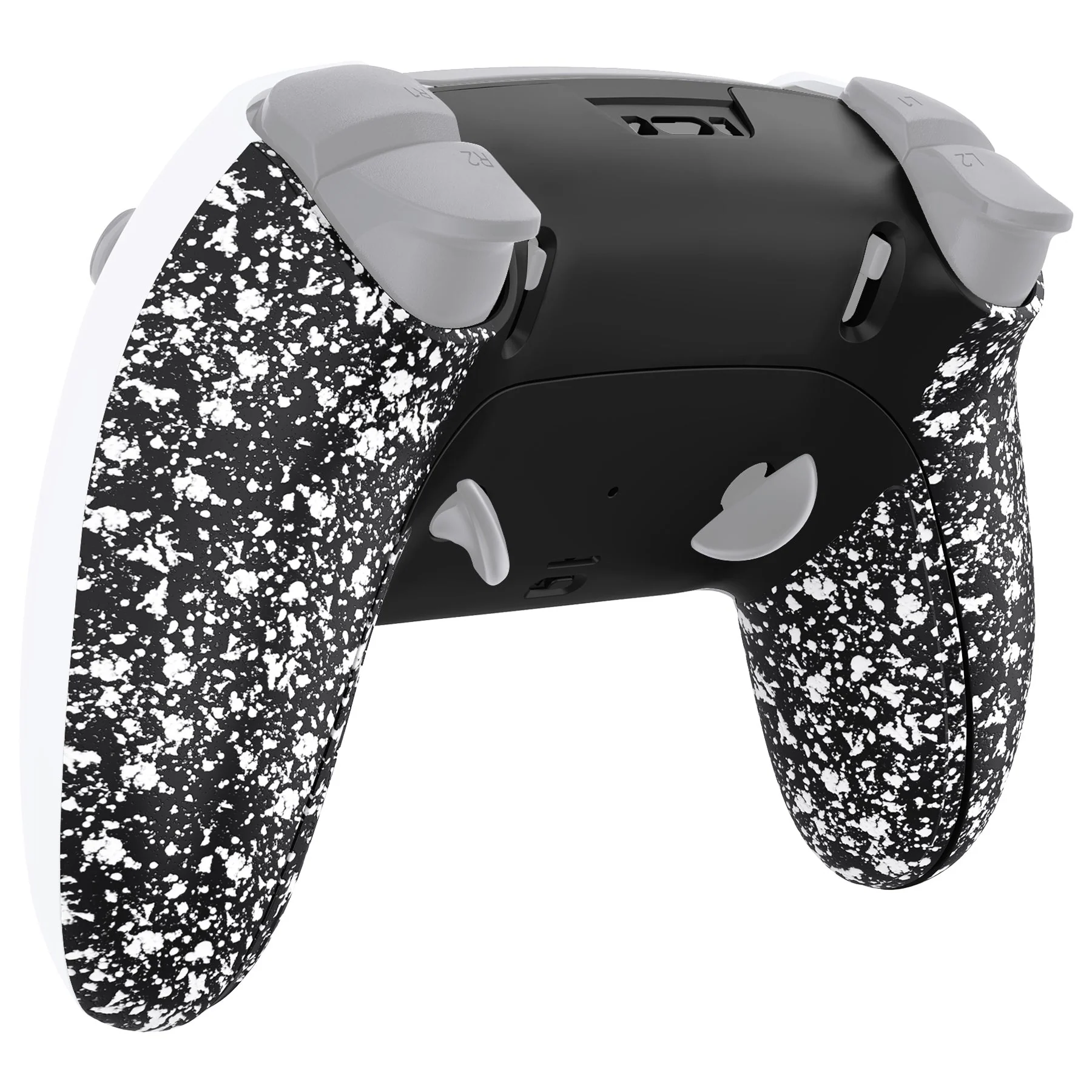 eXtremeRate Replacement Back Housing Bottom Shell & Clip Shell Compatible with PS5 Edge Controller -  Textured White - Image 3