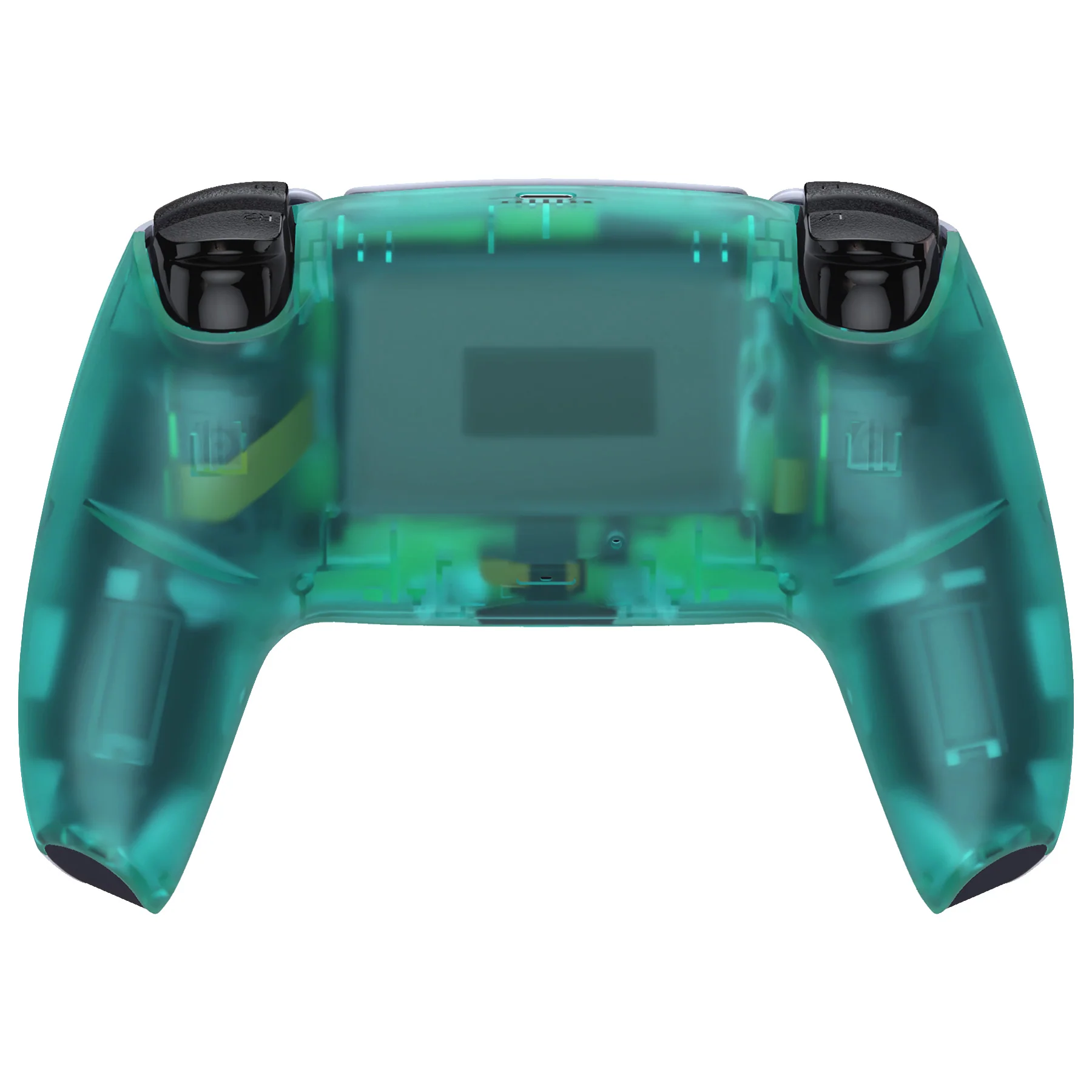 eXtremeRate Replacement Back Housing Bottom Shell Compatible with PS5 Controller BDM-010/020/030/040/050 - Emerald Green - Image 2