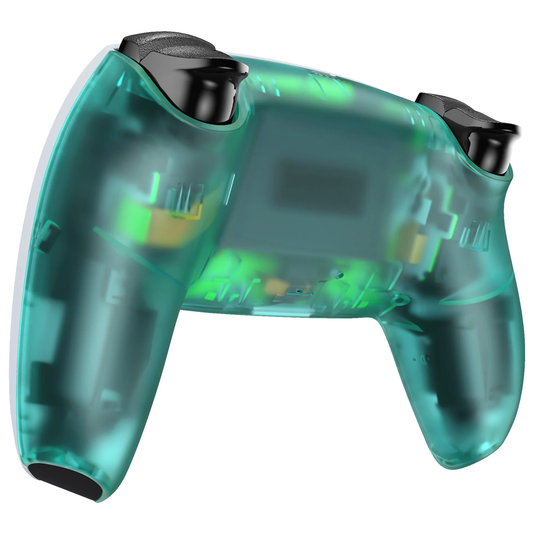 eXtremeRate Replacement Back Housing Bottom Shell Compatible with PS5 Controller BDM-010/020/030/040/050 - Emerald Green - Image 4