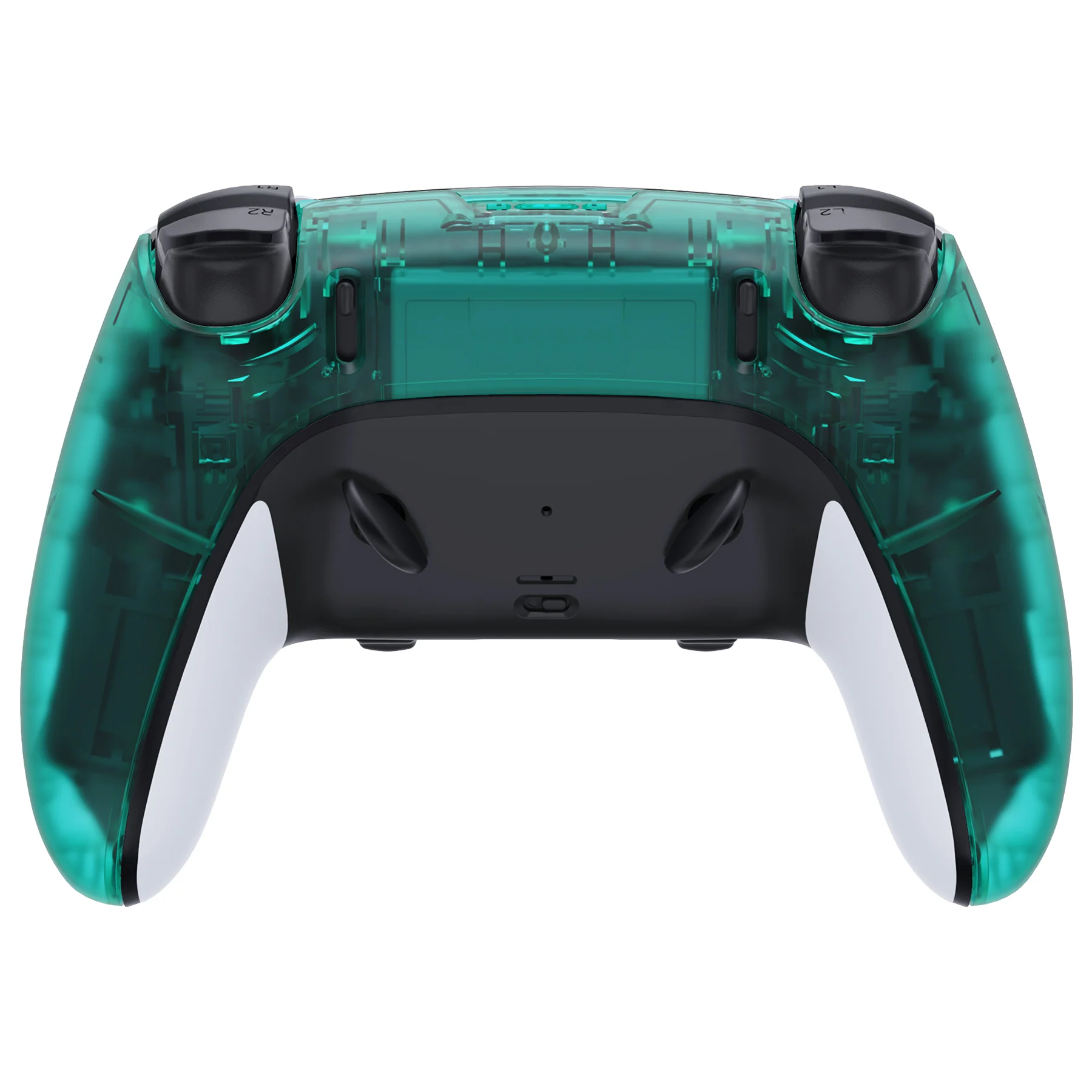 eXtremeRate Replacement Back Housing Bottom Shell Compatible with PS5 Edge Controller - Emerald Green - Image 2