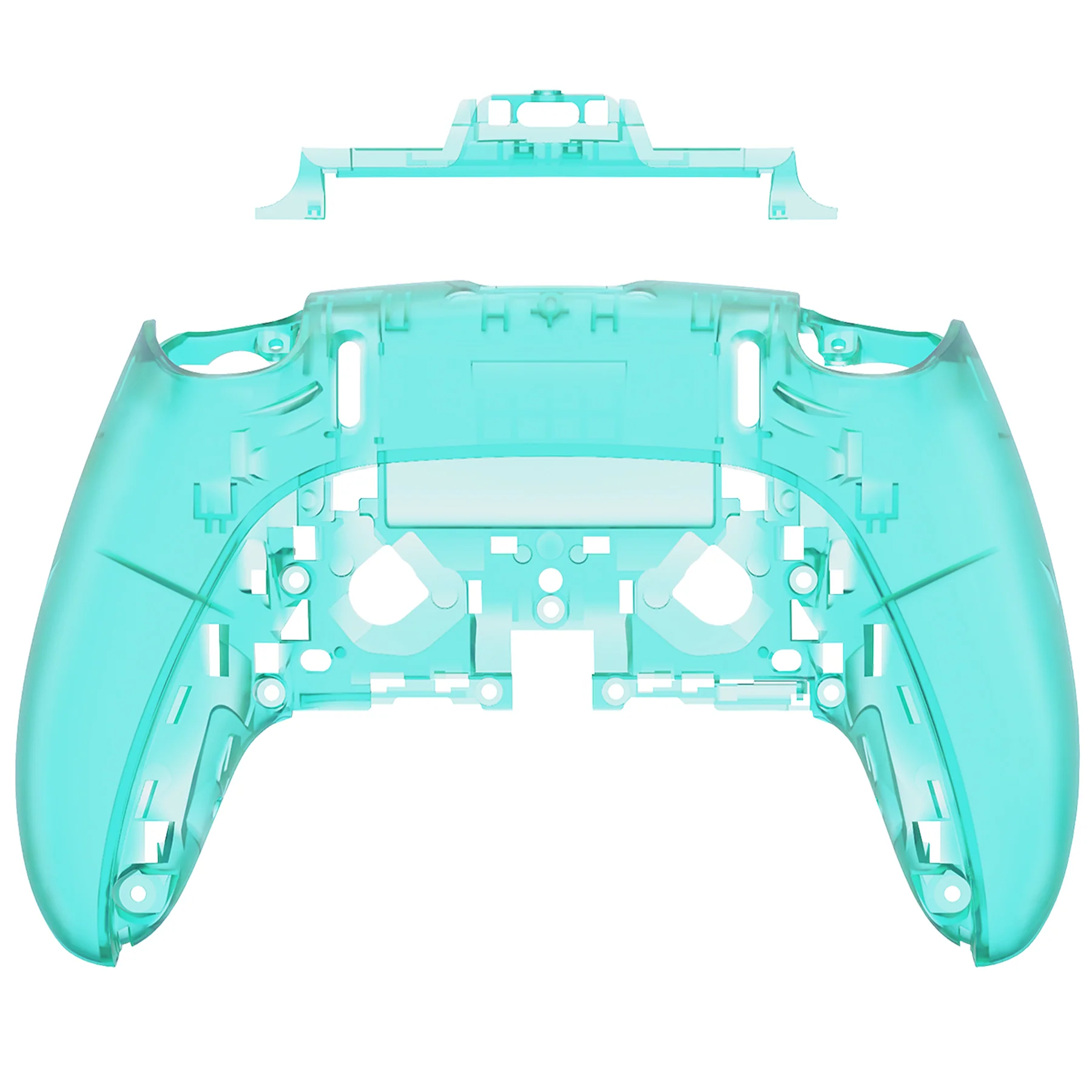 eXtremeRate Replacement Back Housing Bottom Shell Compatible with PS5 Edge Controller - Emerald Green - Image 5