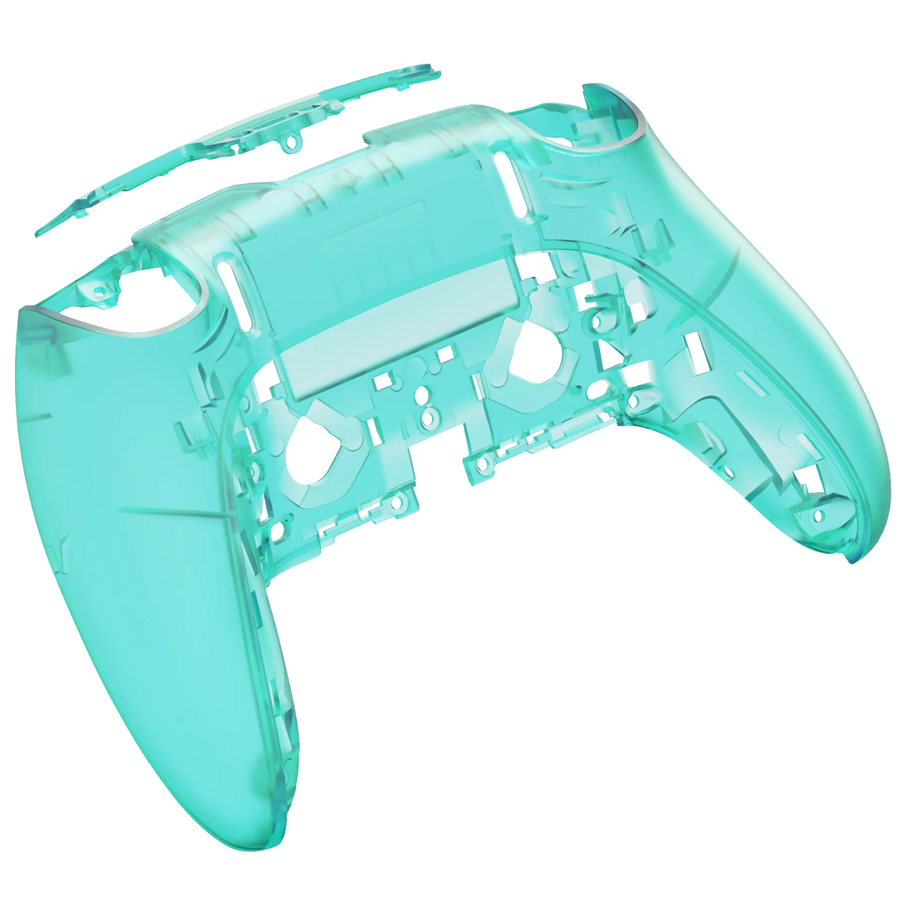 eXtremeRate Replacement Back Housing Bottom Shell Compatible with PS5 Edge Controller - Emerald Green - Image 8