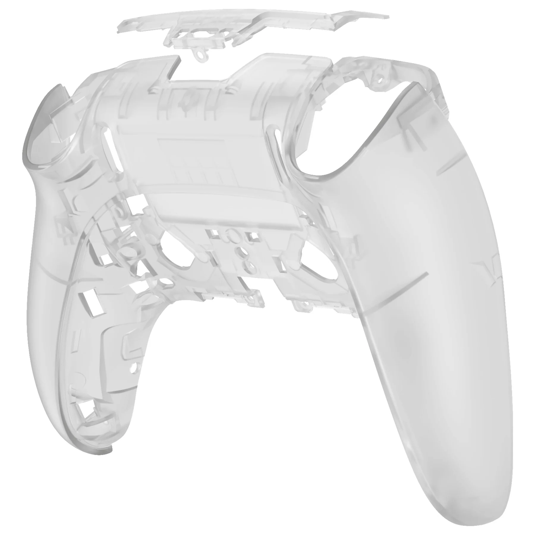 eXtremeRate Replacement Back Housing Bottom Shell Compatible with PS5 Edge Controller - Glow in Dark - Green - Image 10